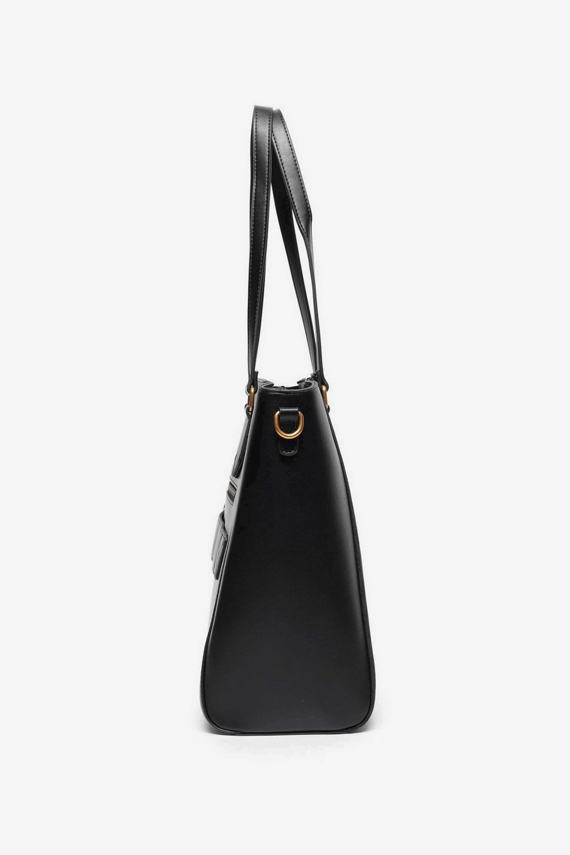 Zipper-LOGO-LOVE-PU-Women-Casual-Wear-Tote-Bag