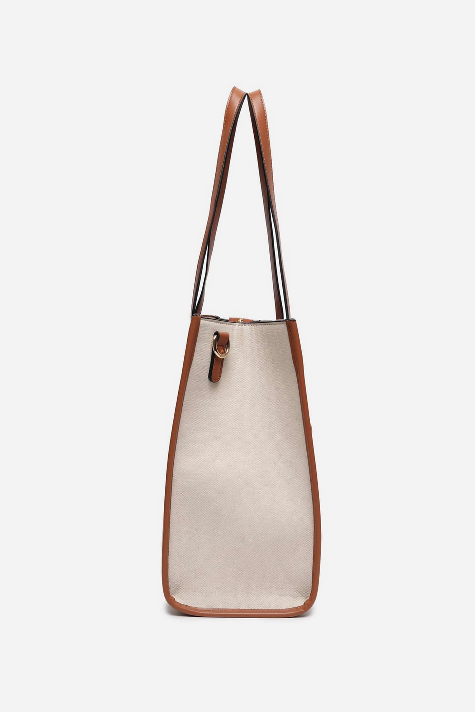 Zipper-BLOCK-BUILT-4-PU-Women-Casual-Wear-Tote-Bag