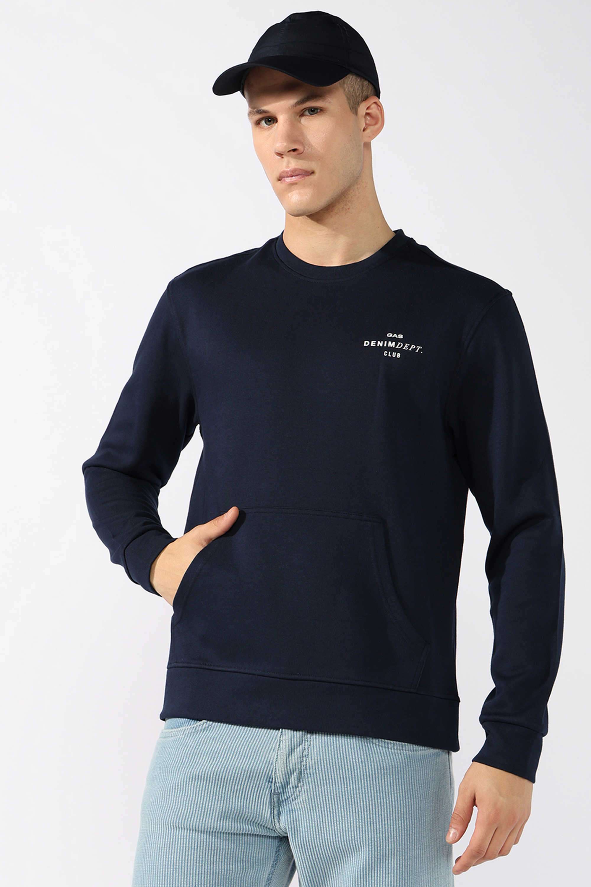 Solid-Blended-Fabric-Regular-Fit-Men-Sweatshirt