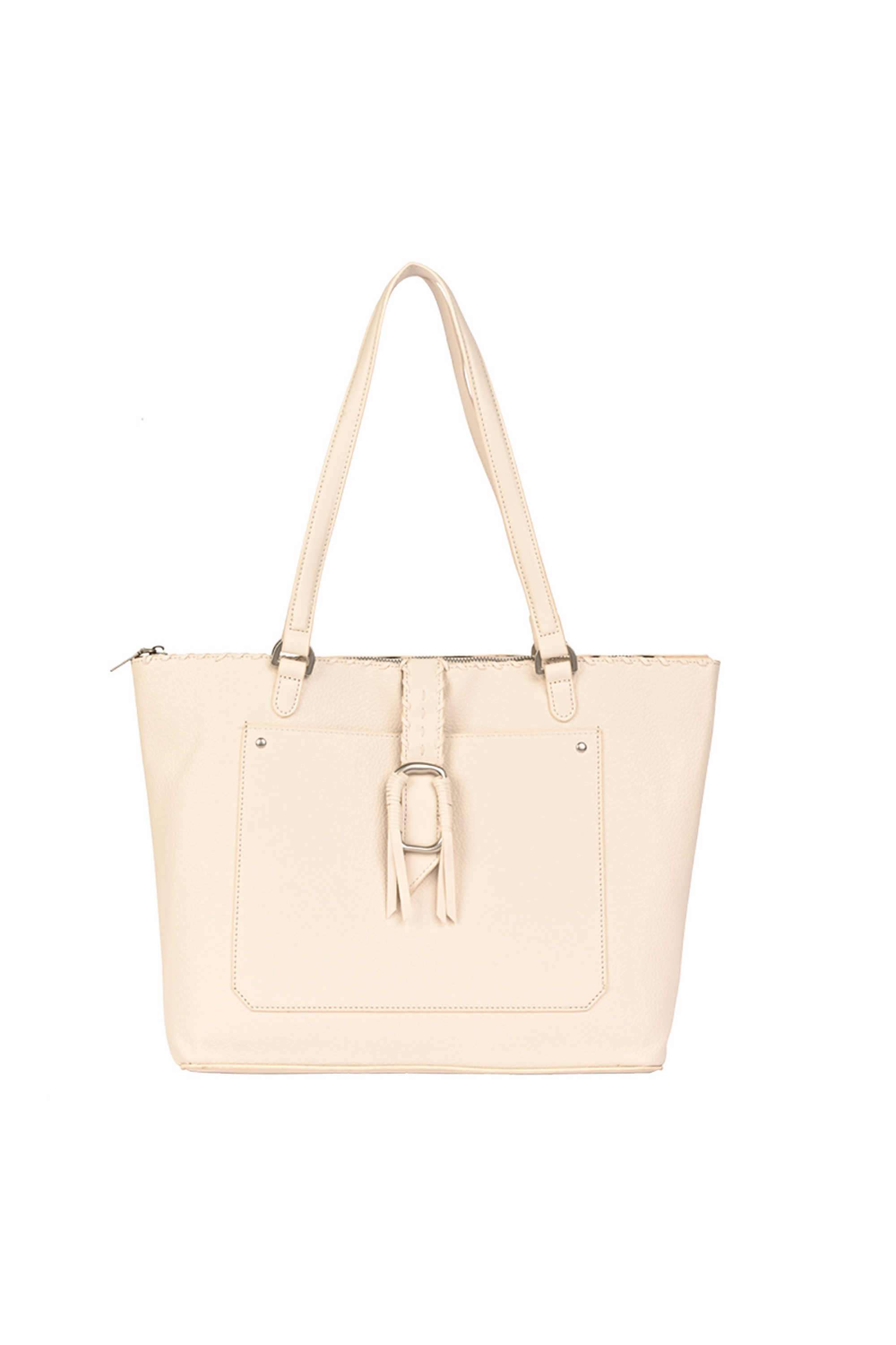 Zipper-PU-Women-Casual-Wear-Tote-Bag
