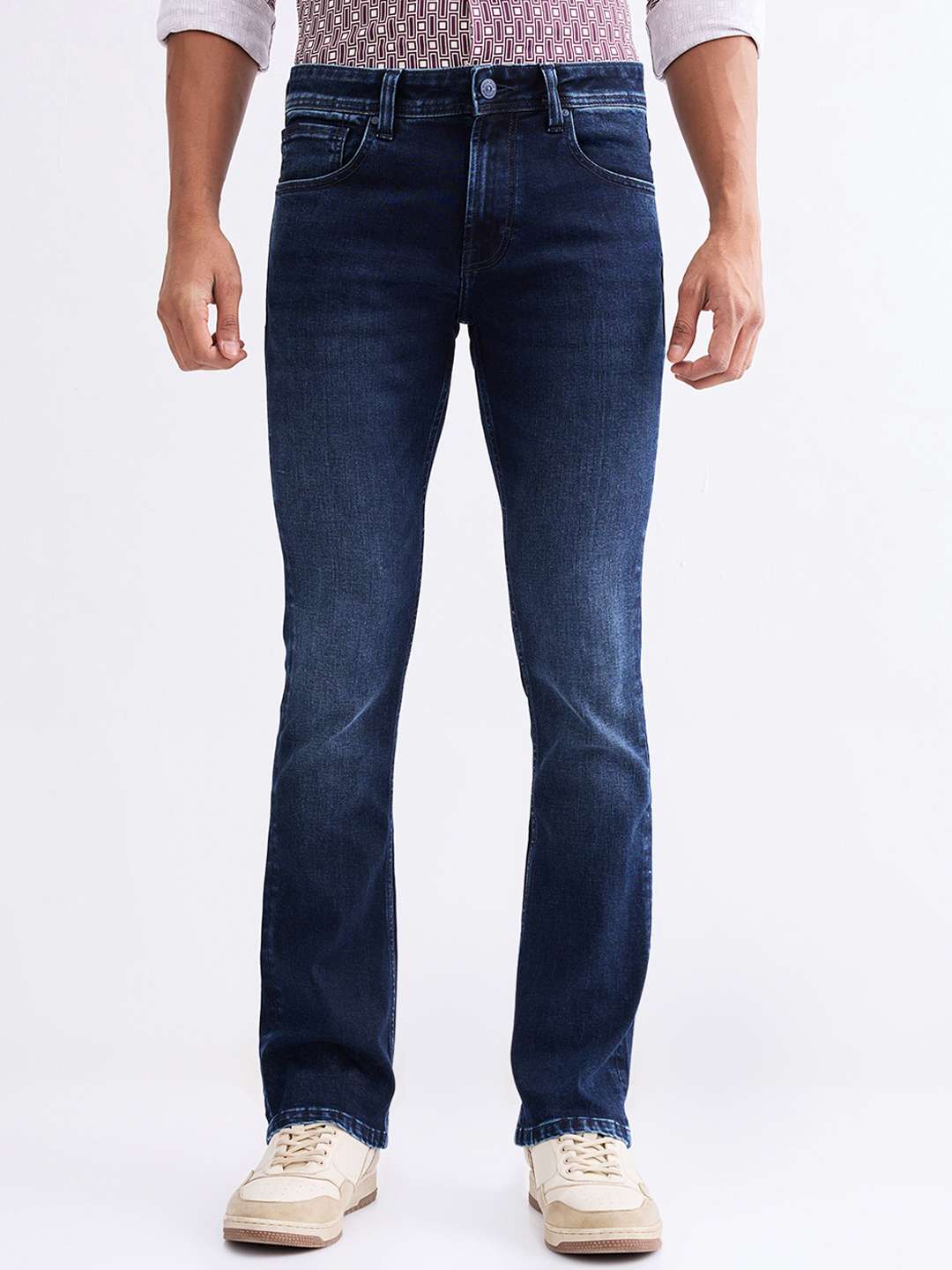 Mid-Rise-Cotton-Stretch-Bootcut-Fit-Men-s-Jeans