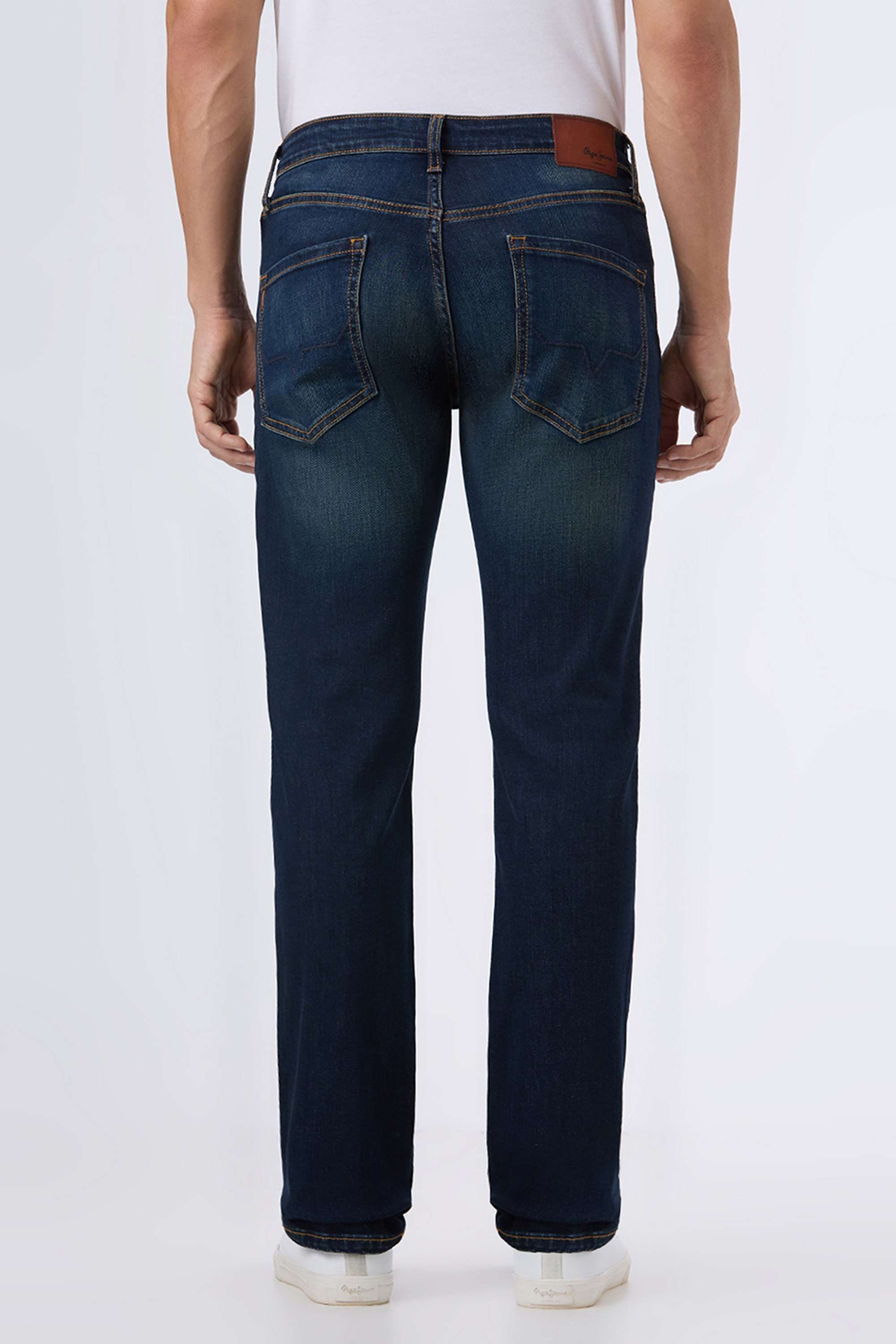 Solid-Cotton-Blend-Regular-Fit-Men-s-Jeans