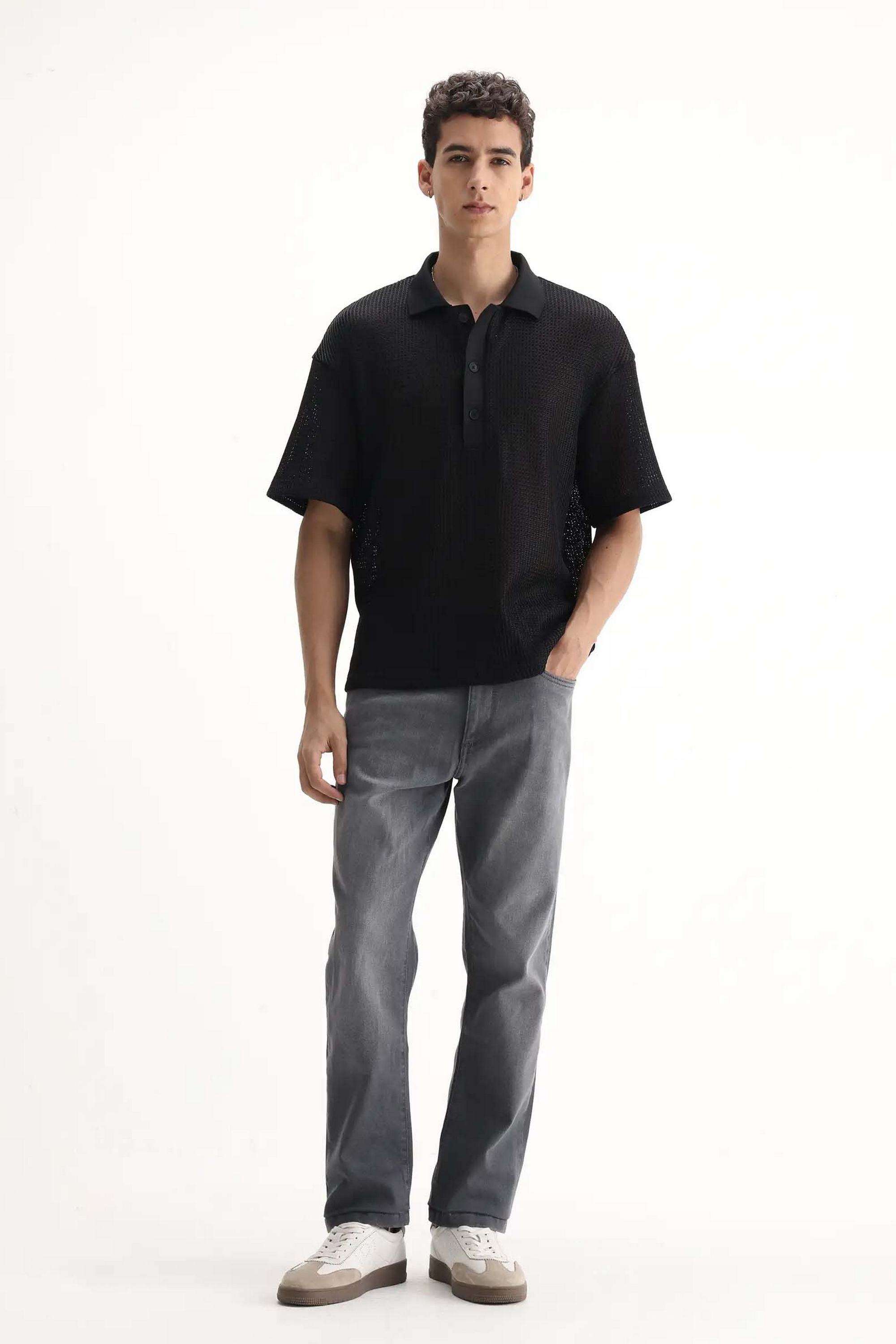 Light-Wash-Cotton-Regular-Fit-Men-Jeans