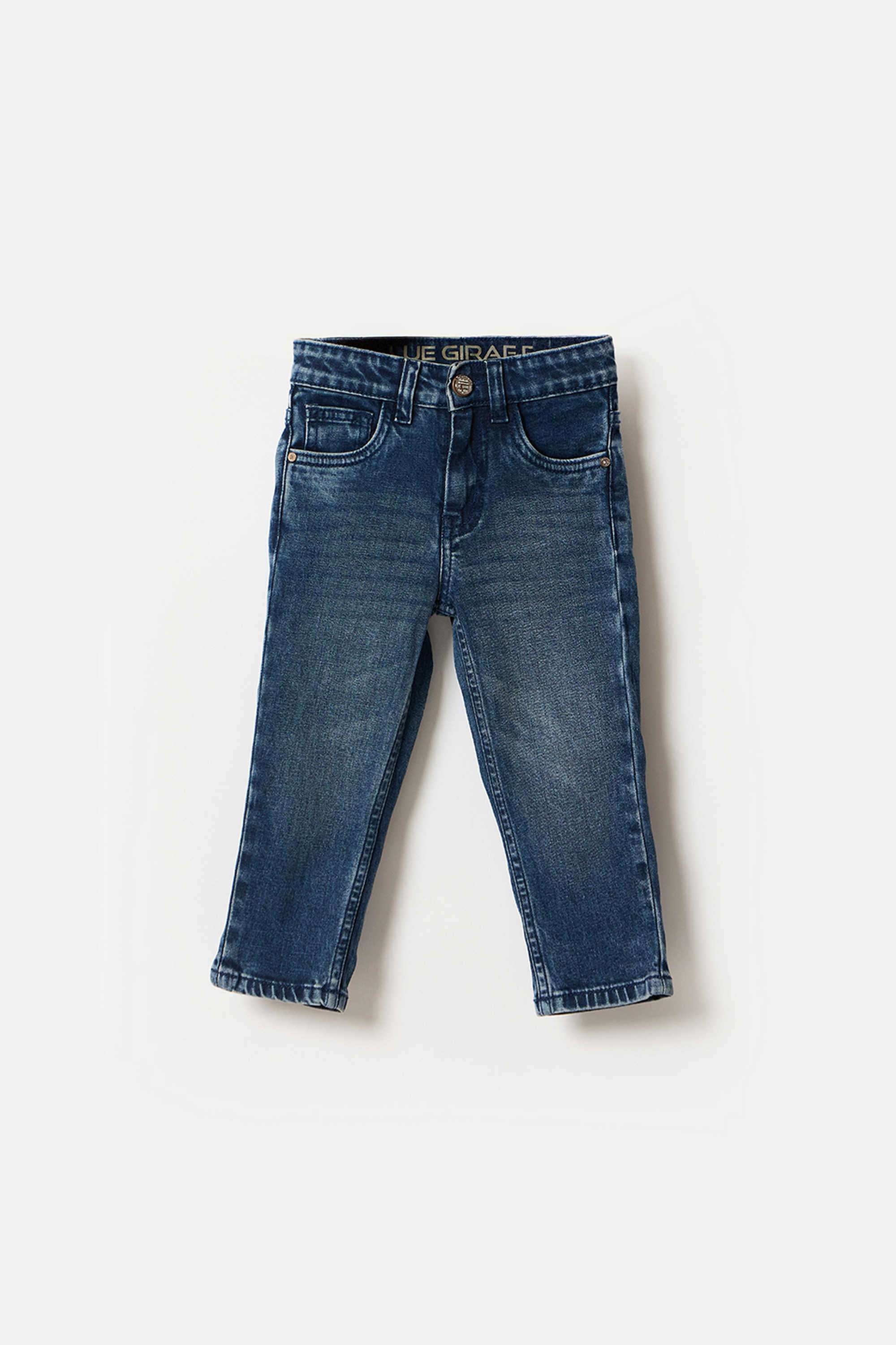 Solid-Blended-Fabric-Regular-Fit-Boy-s-Jeans