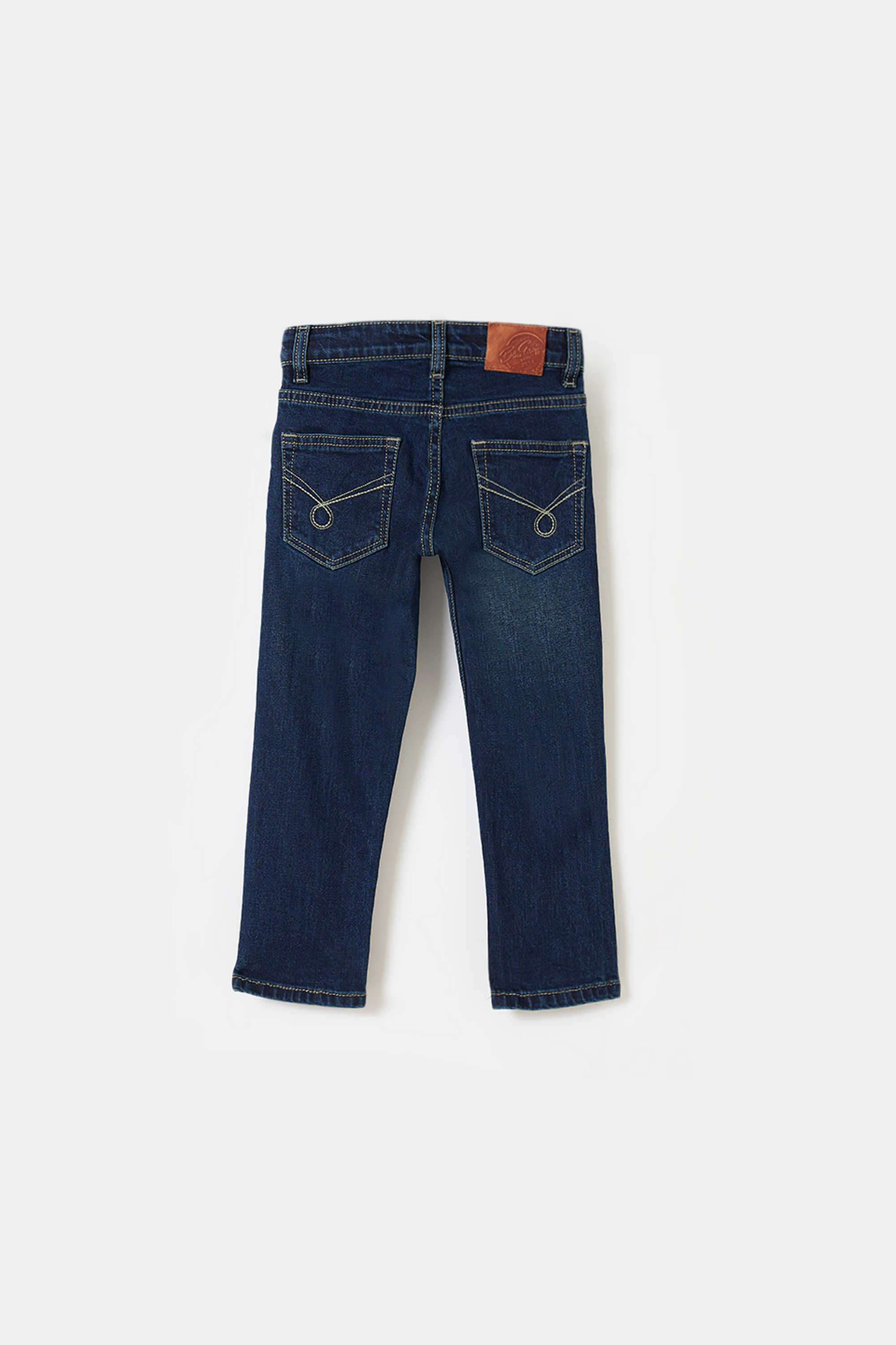 Solid-Blended-Fabric-Regular-Fit-Boy-s-Jeans