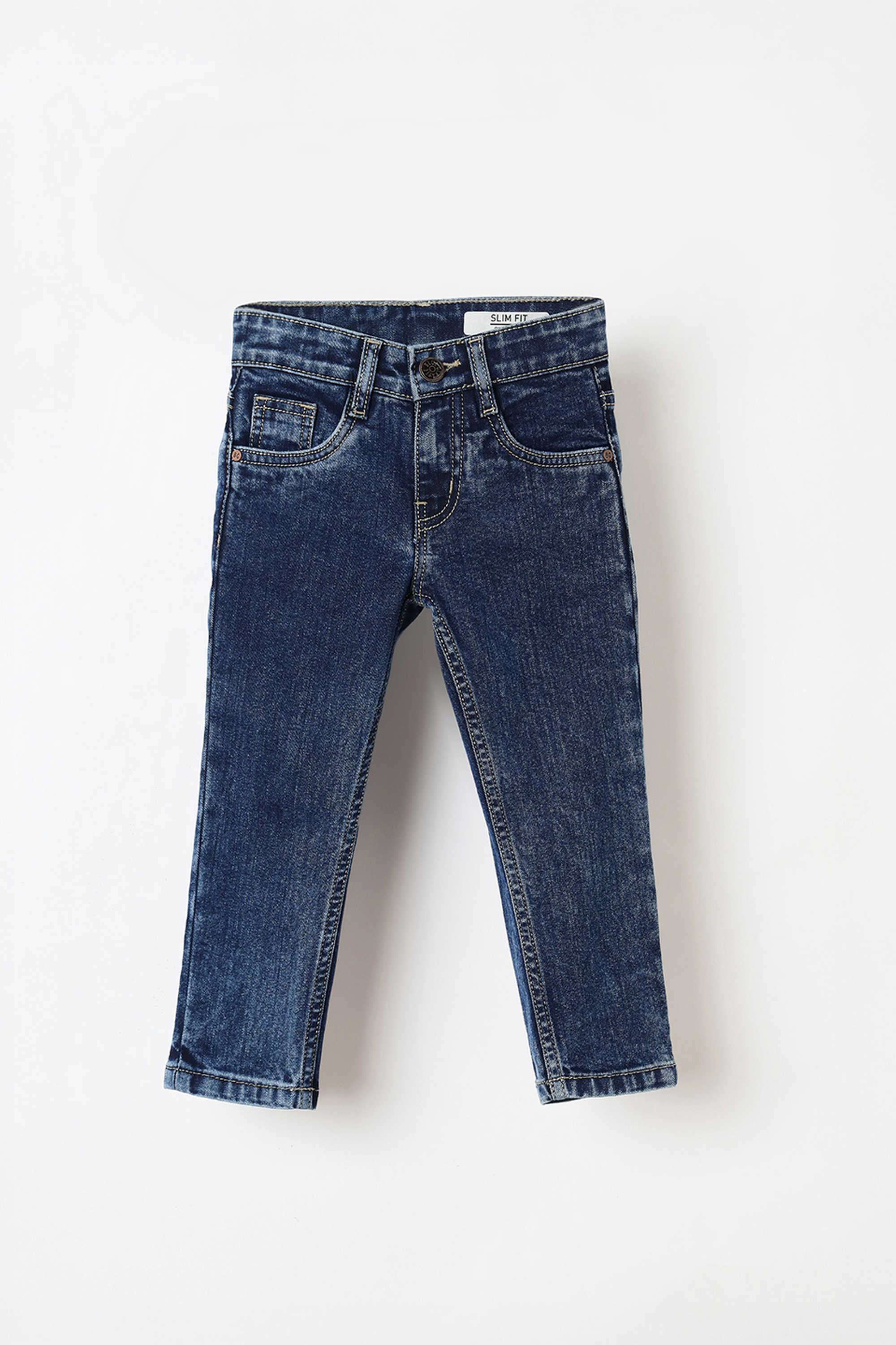 Solid-Blended-Fabric-Regular-Fit-Boy-s-Jeans
