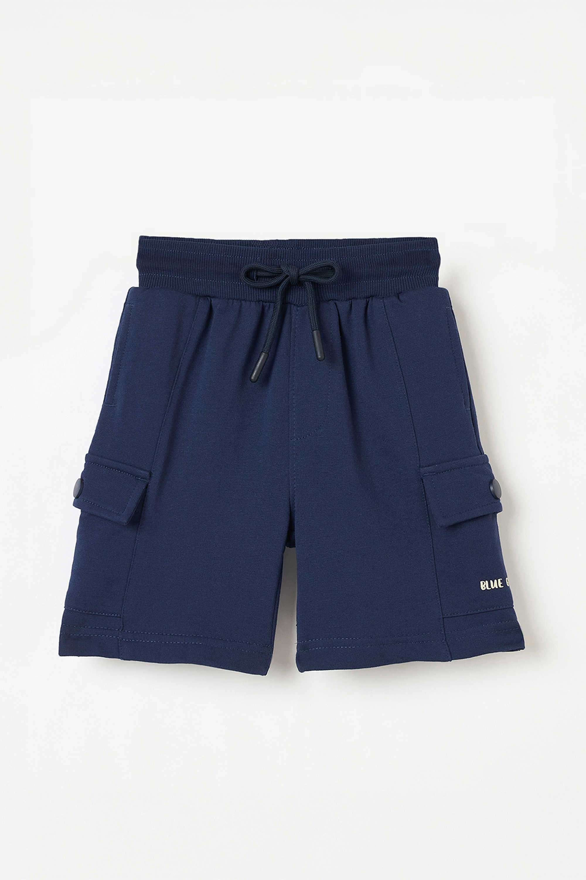 Solid-Blended-Fabric-Regular-Fit-Boy-s-Shorts