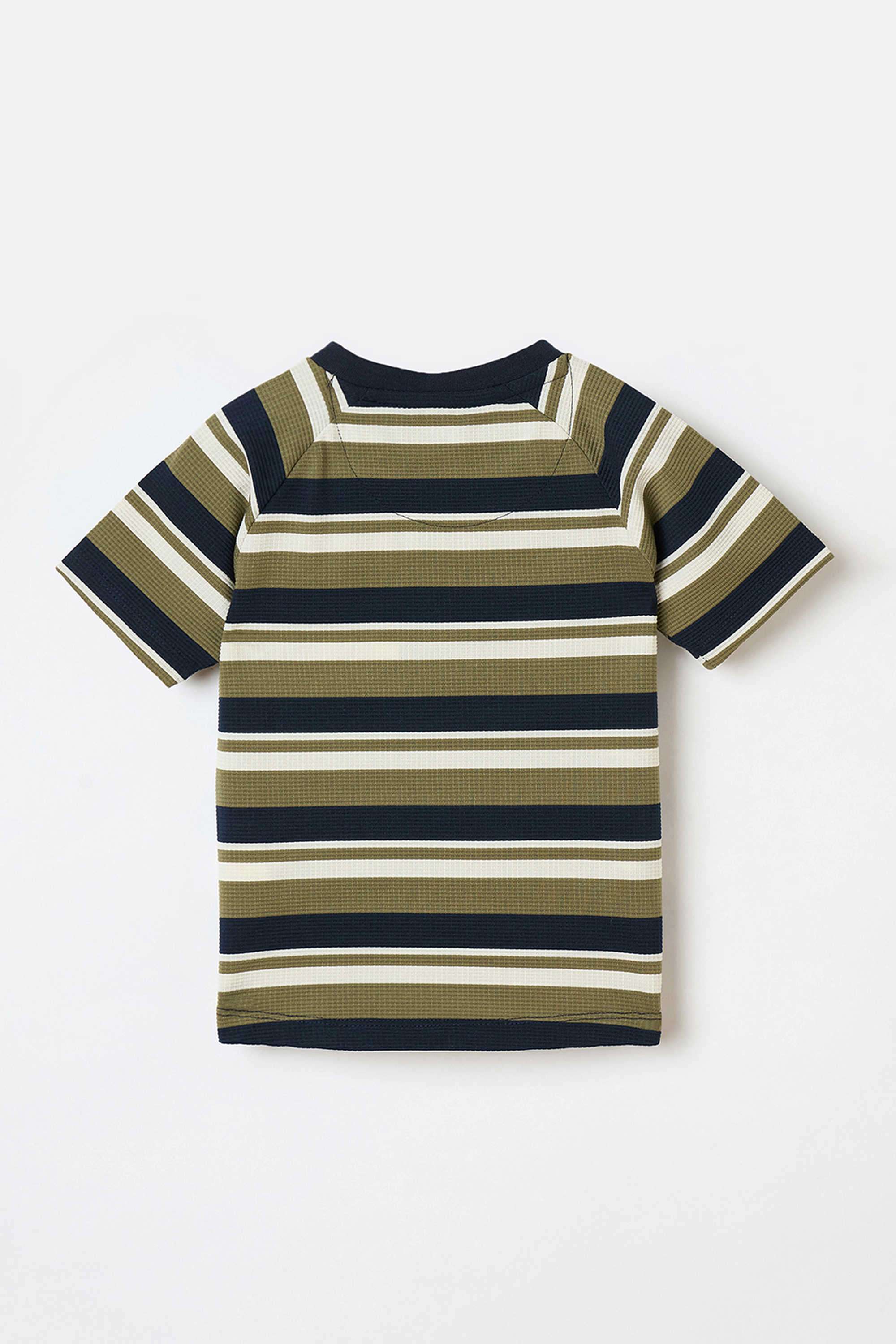 Solid-Blended-Fabric-Round-Neck-Boy-s-T-Shirt
