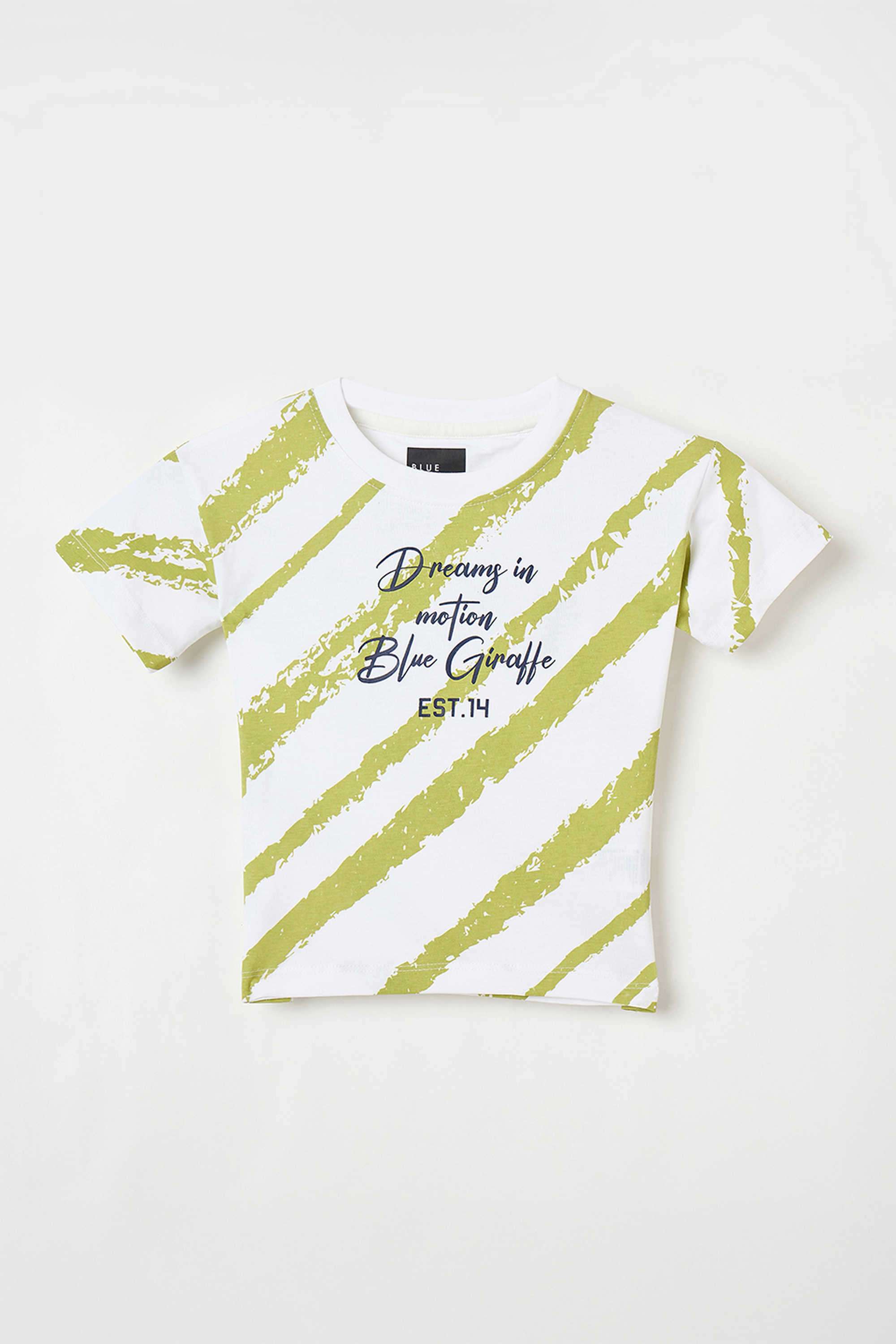 Solid-Blended-Fabric-Round-Neck-Boy-s-T-Shirt