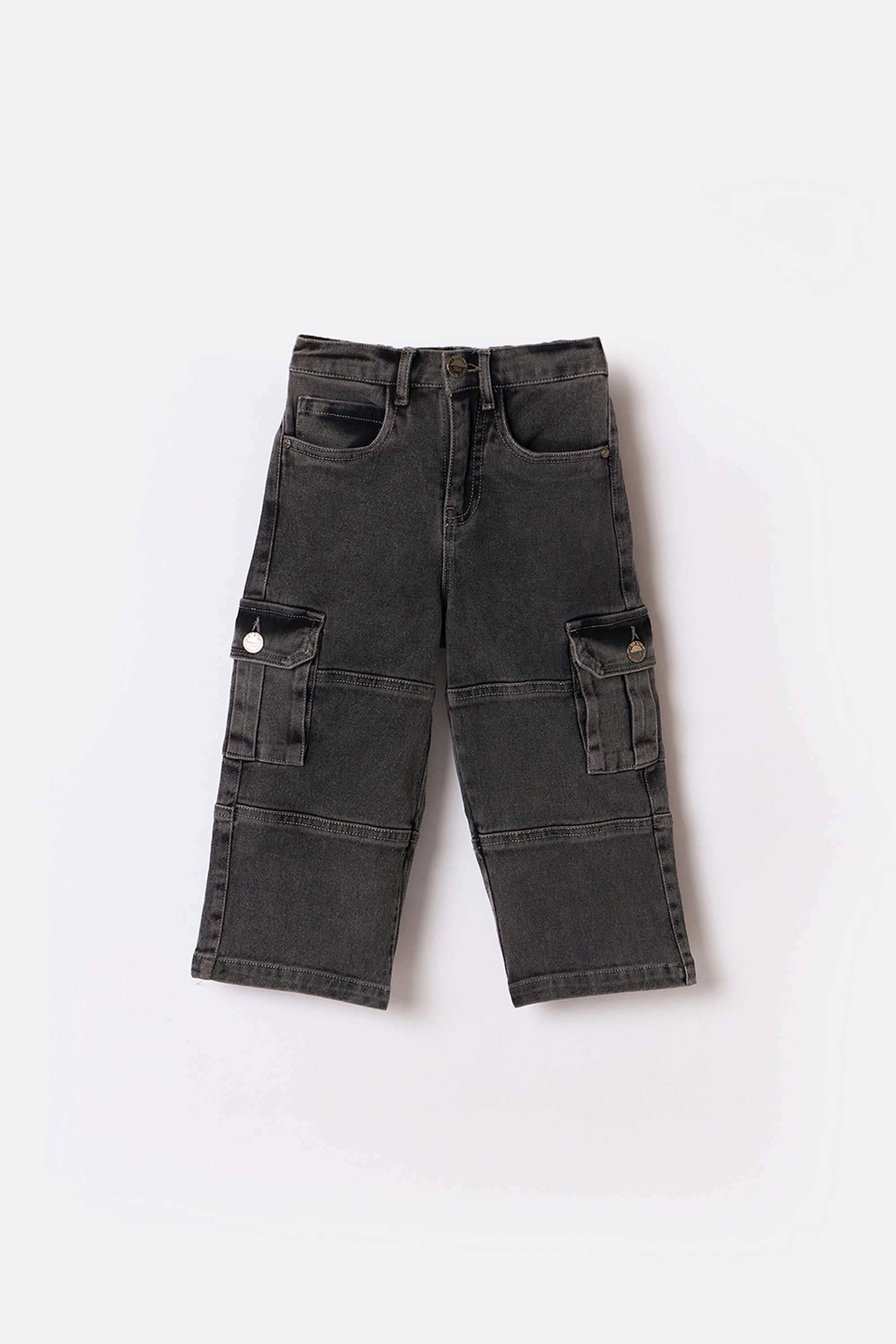 Solid-Blended-Fabric-Regular-Fit-Boy-s-Jeans