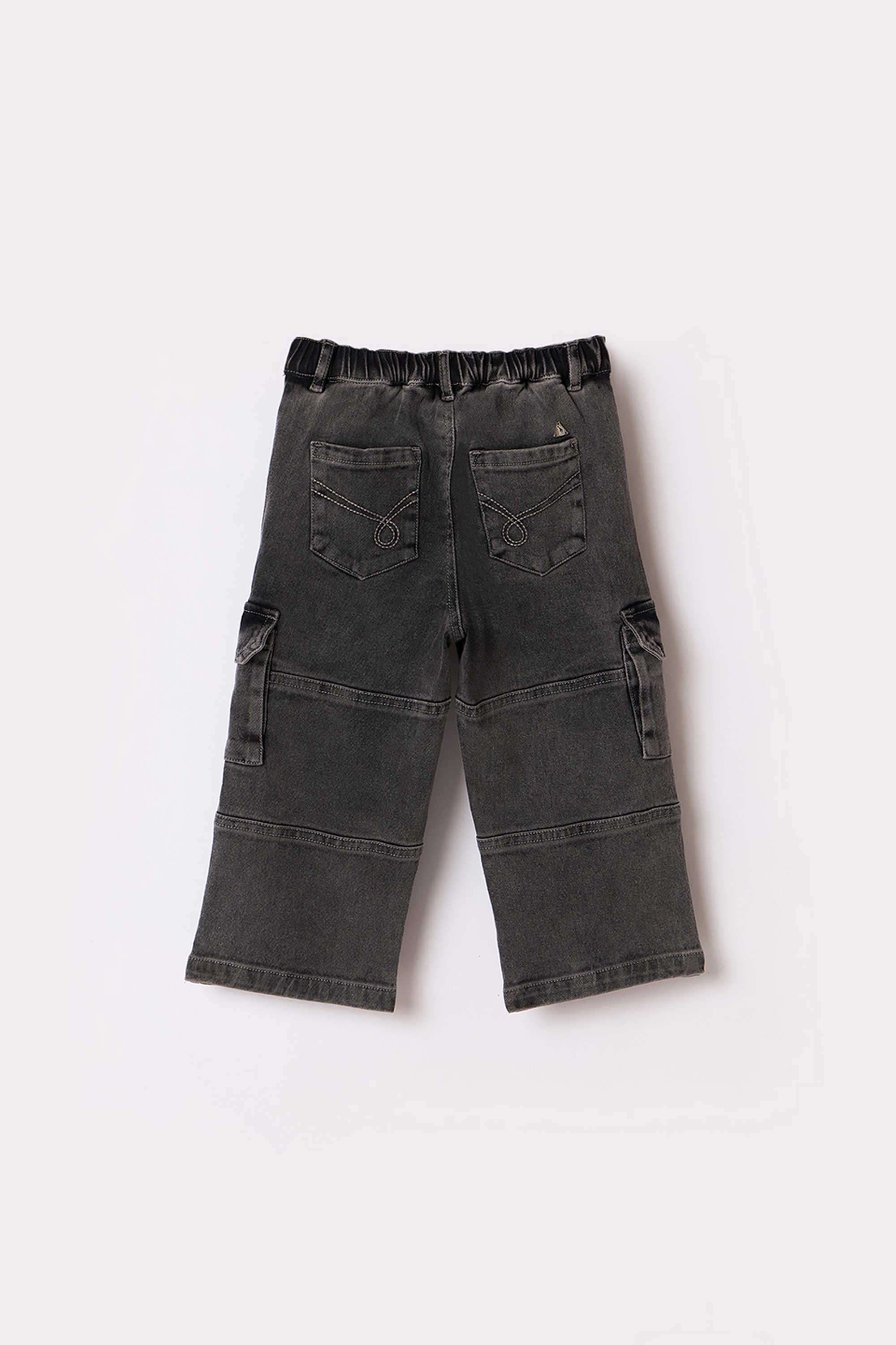 Solid-Blended-Fabric-Regular-Fit-Boy-s-Jeans