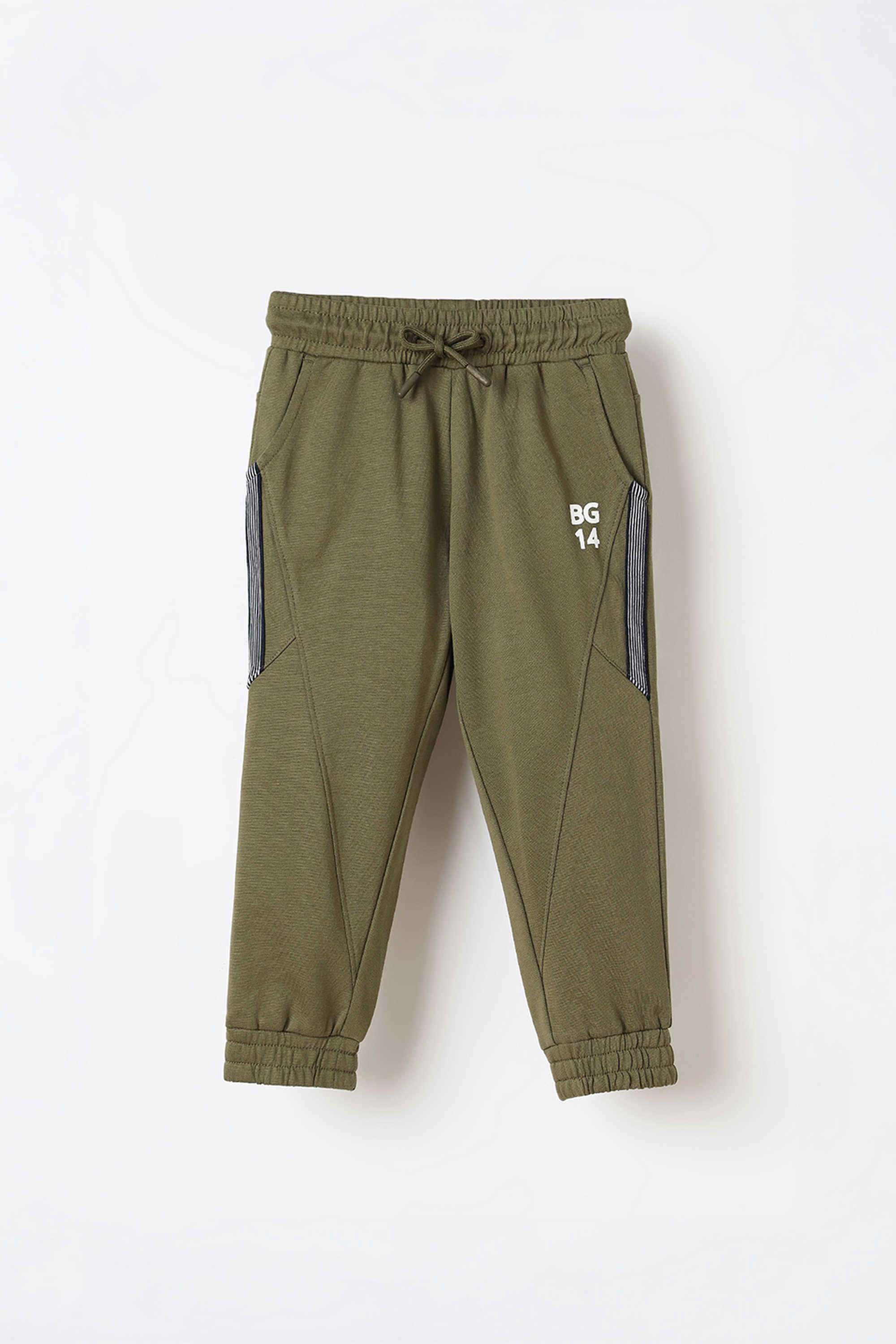 Solid-Blended-Fabric-Regular-Fit-Boy-s-Joggers