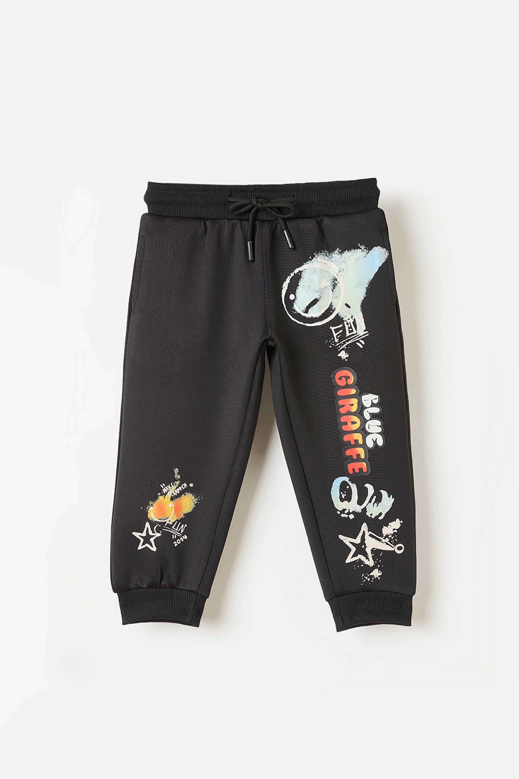Solid-Blended-Fabric-Regular-Fit-Boy-s-Pants