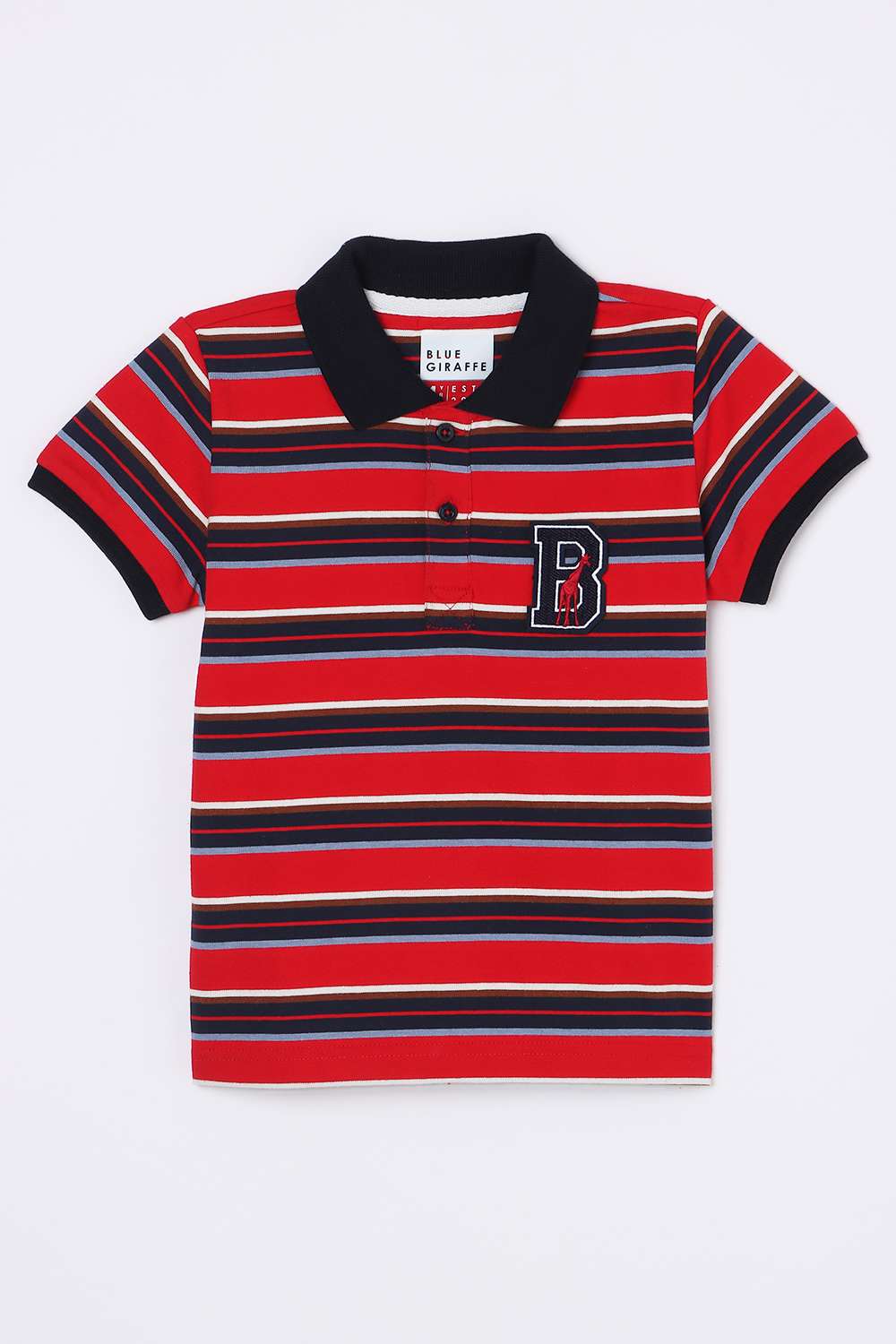 Solid-Blended-Fabric-Round-Neck-Boy-s-T-Shirt