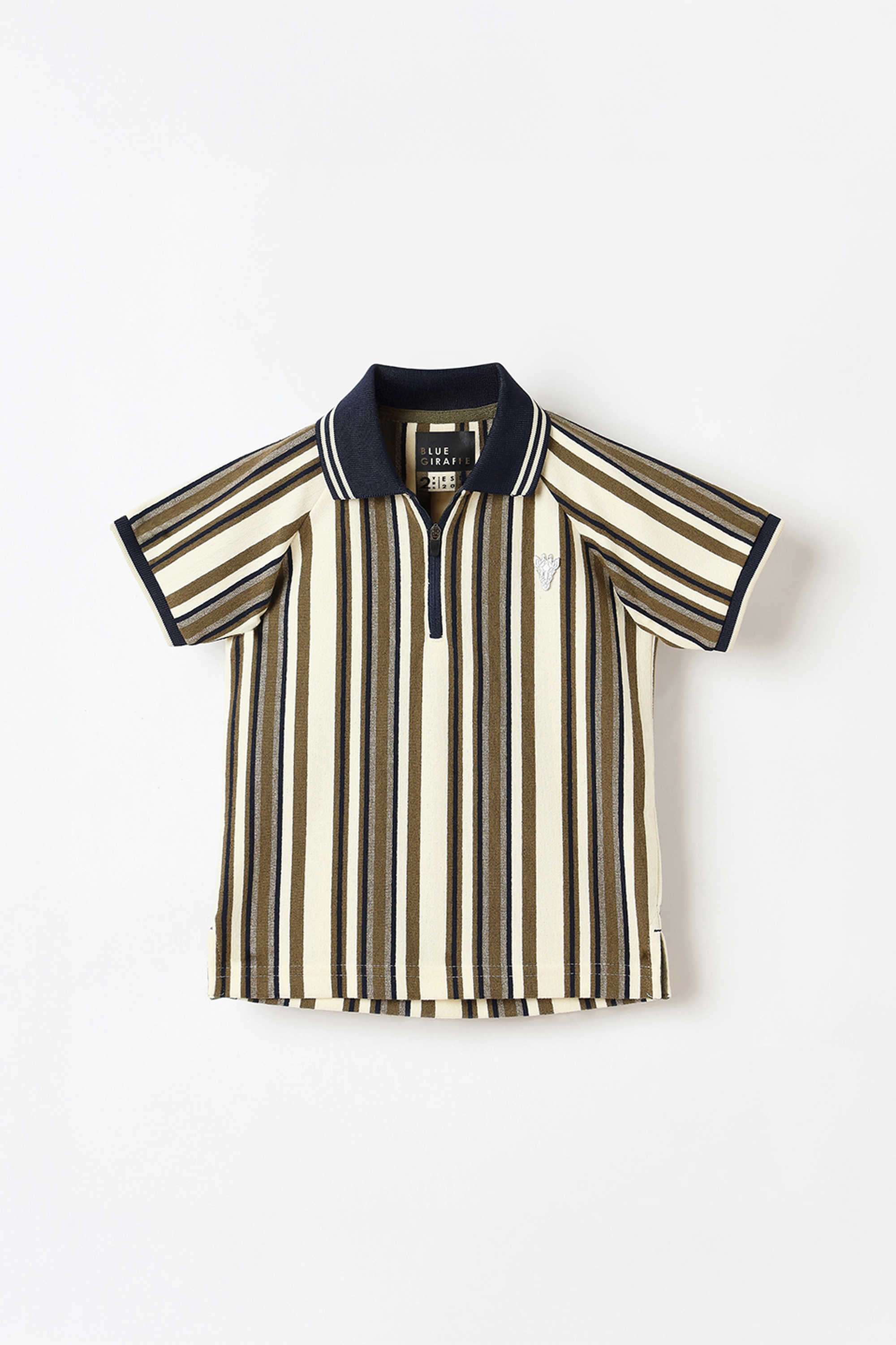 Solid-Blended-Fabric-Round-Neck-Boy-s-T-Shirt