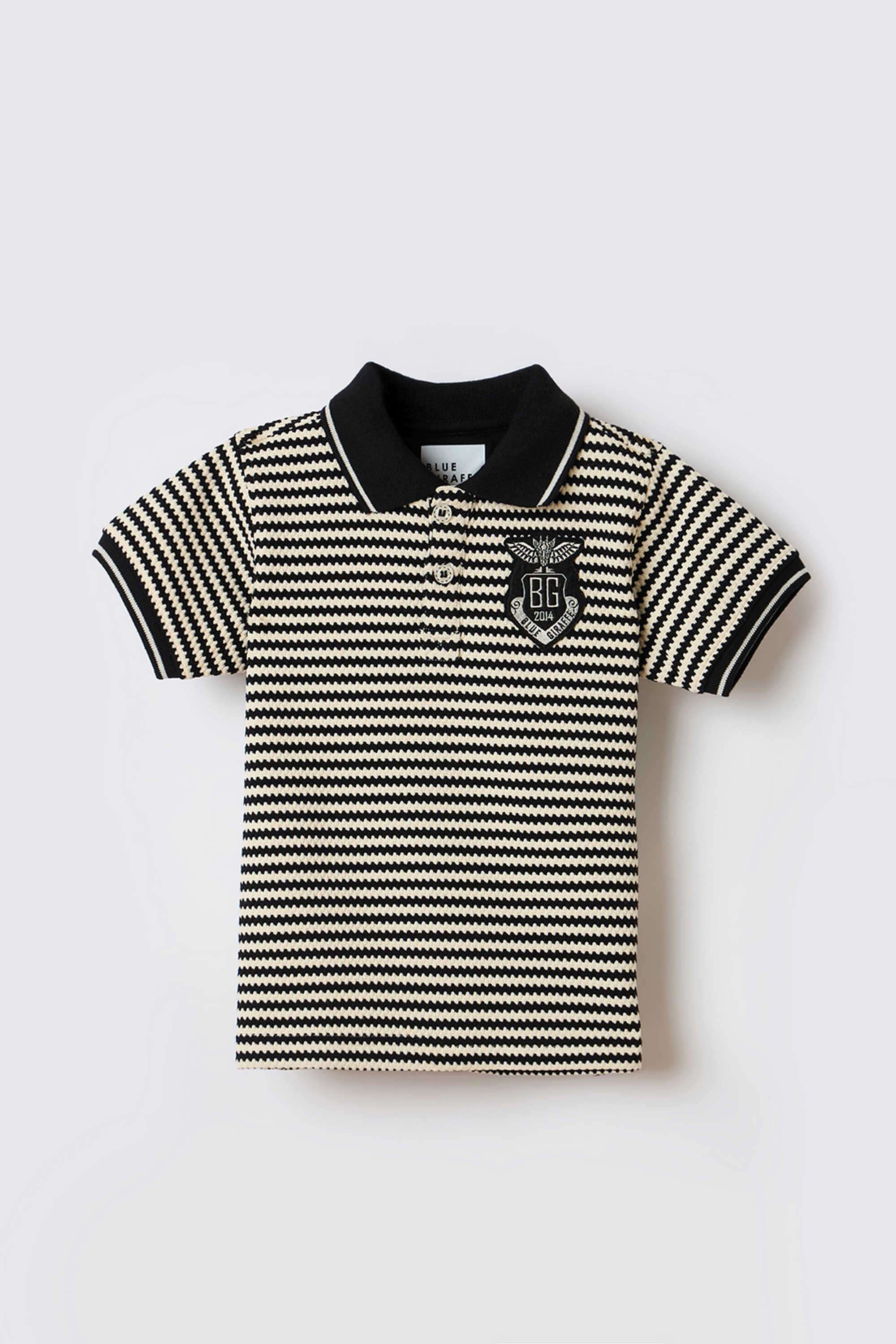 Solid-Blended-Fabric-Round-Neck-Boy-s-T-Shirt