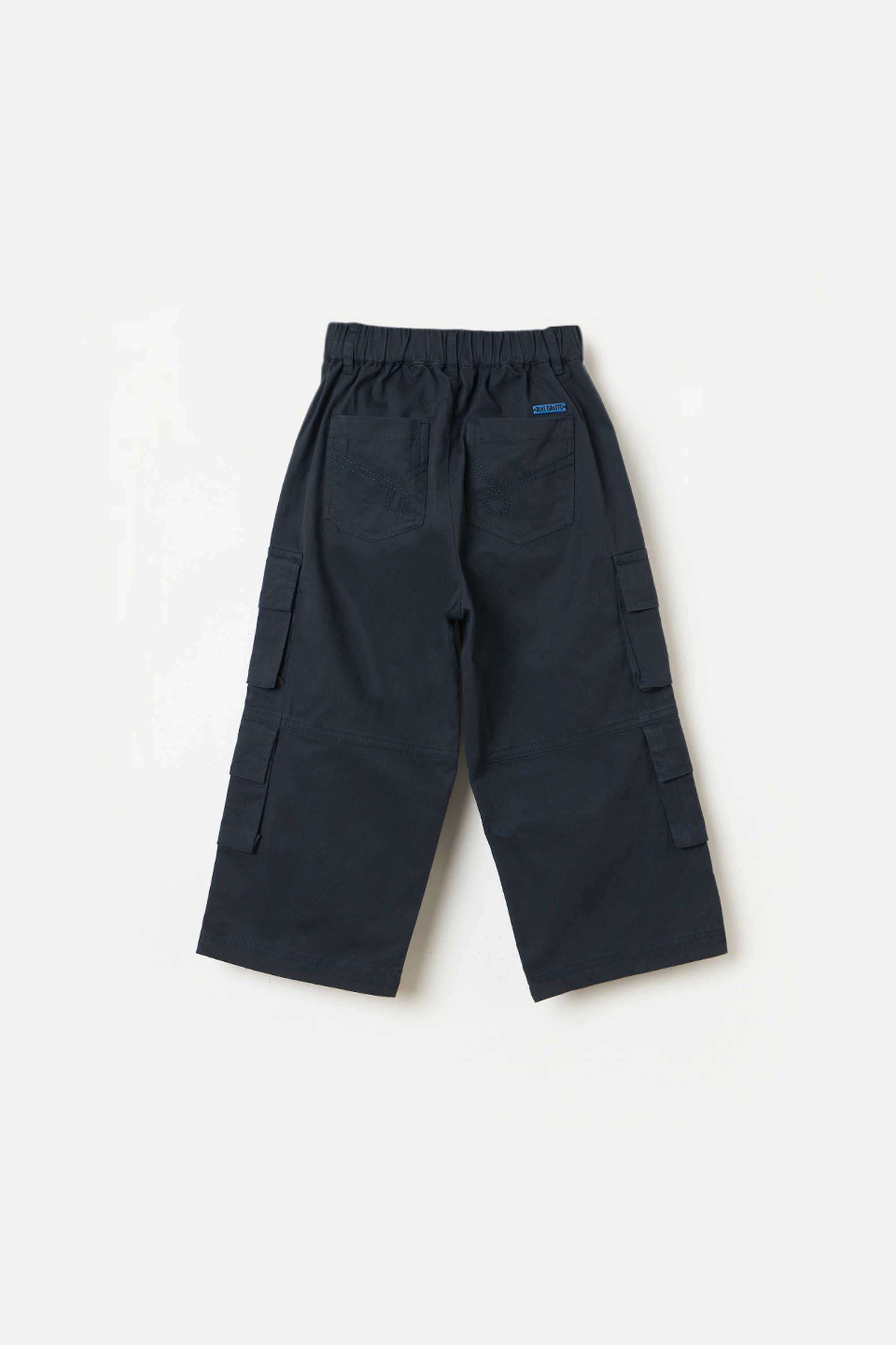 Solid-Blended-Fabric-Regular-Fit-Boy-s-Trousers
