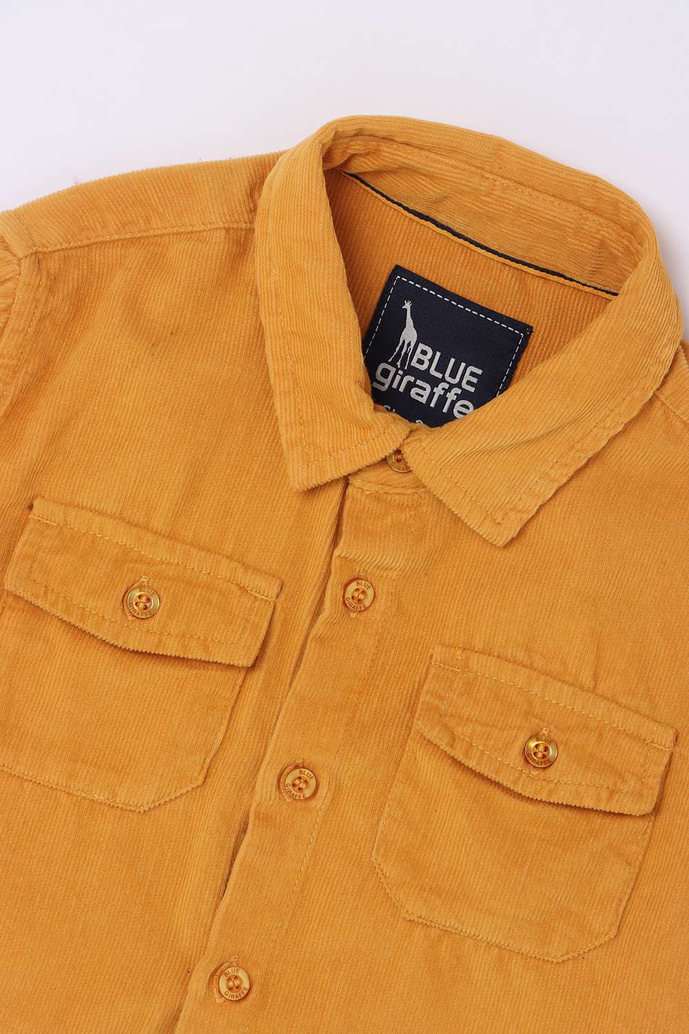 Solid-Blended-Fabric-Collared-Boy-s-Shirt