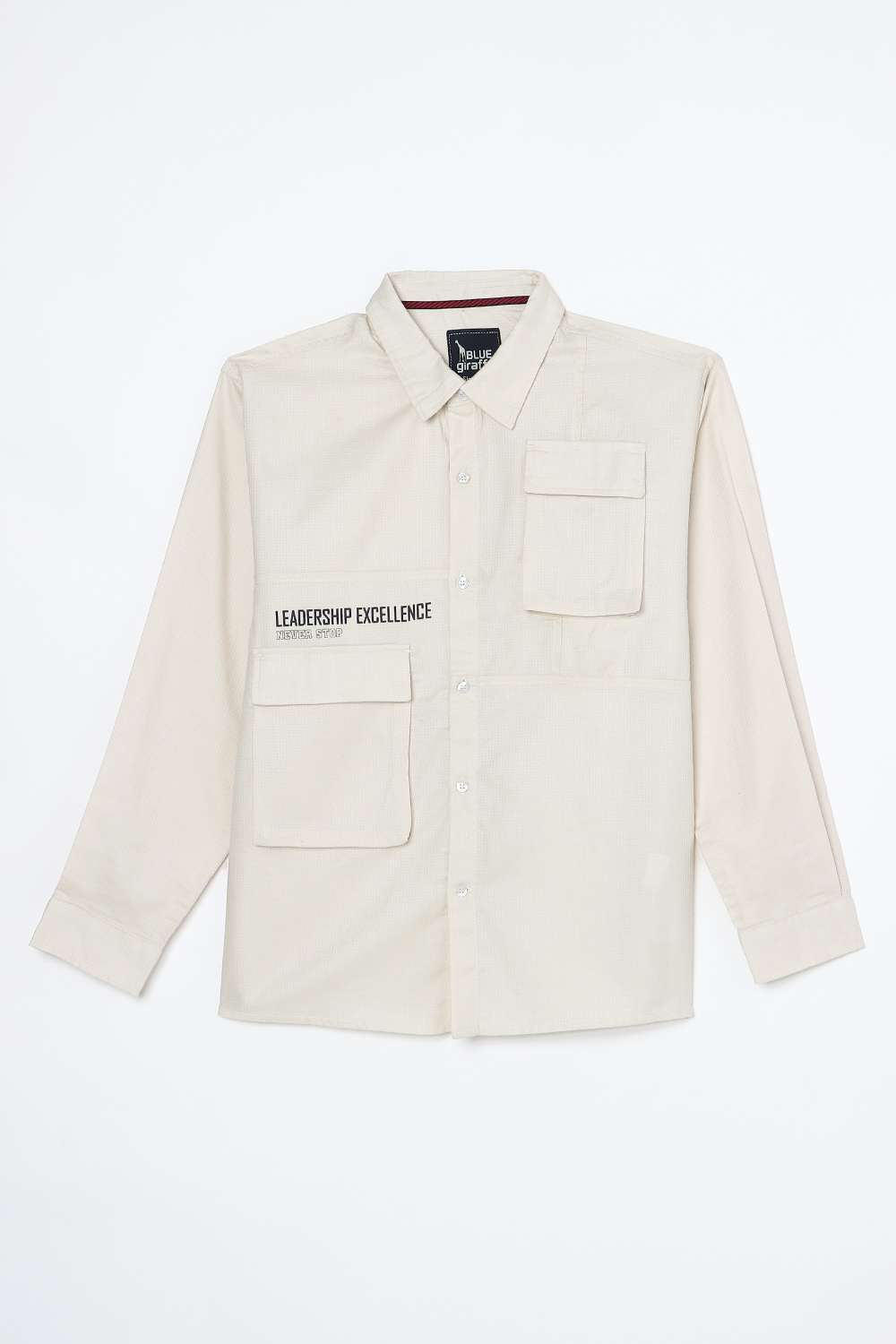 Solid-Blended-Fabric-Classic-Collar-Girls-Shirt