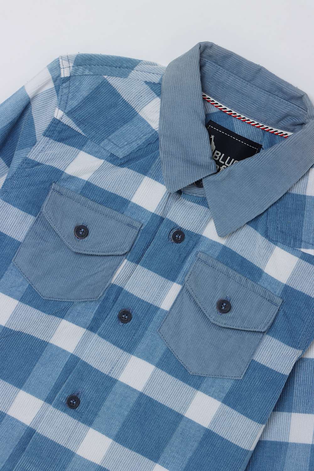 Solid-Blended-Fabric-Collared-Boy-s-Shirt