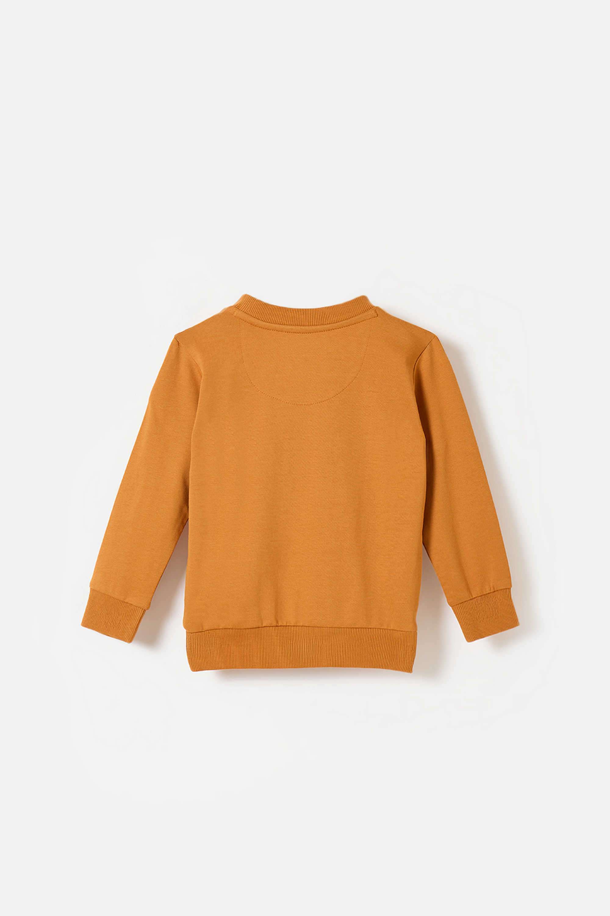 Solid-Blended-Fabric-Round-Neck-Boy-s-Sweatshirt