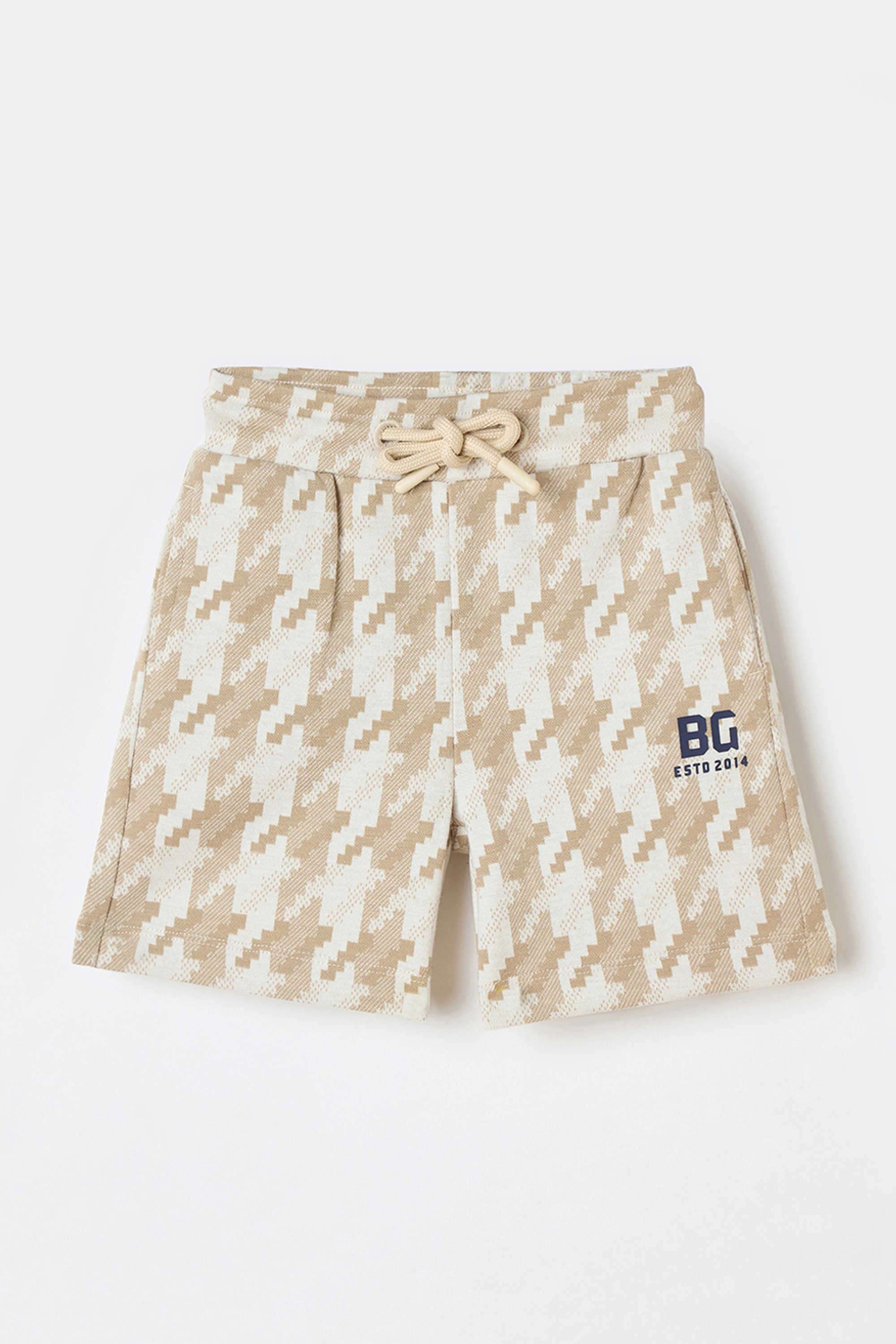 Solid-Blended-Fabric-Regular-Fit-Boy-s-Shorts