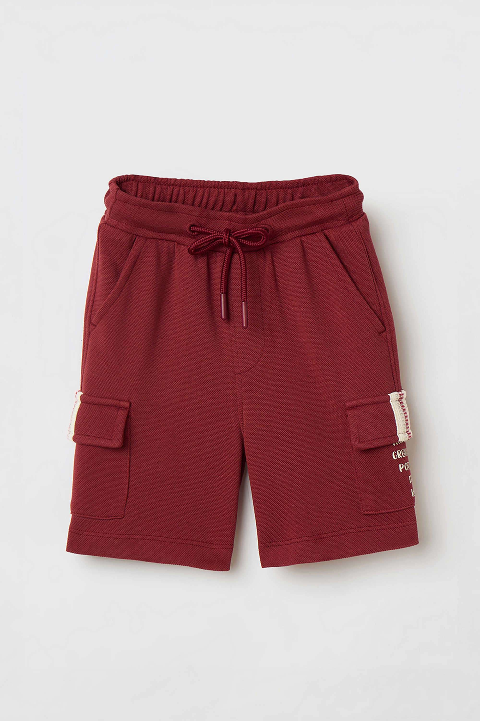 Solid-Blended-Fabric-Regular-Fit-Boy-s-Shorts