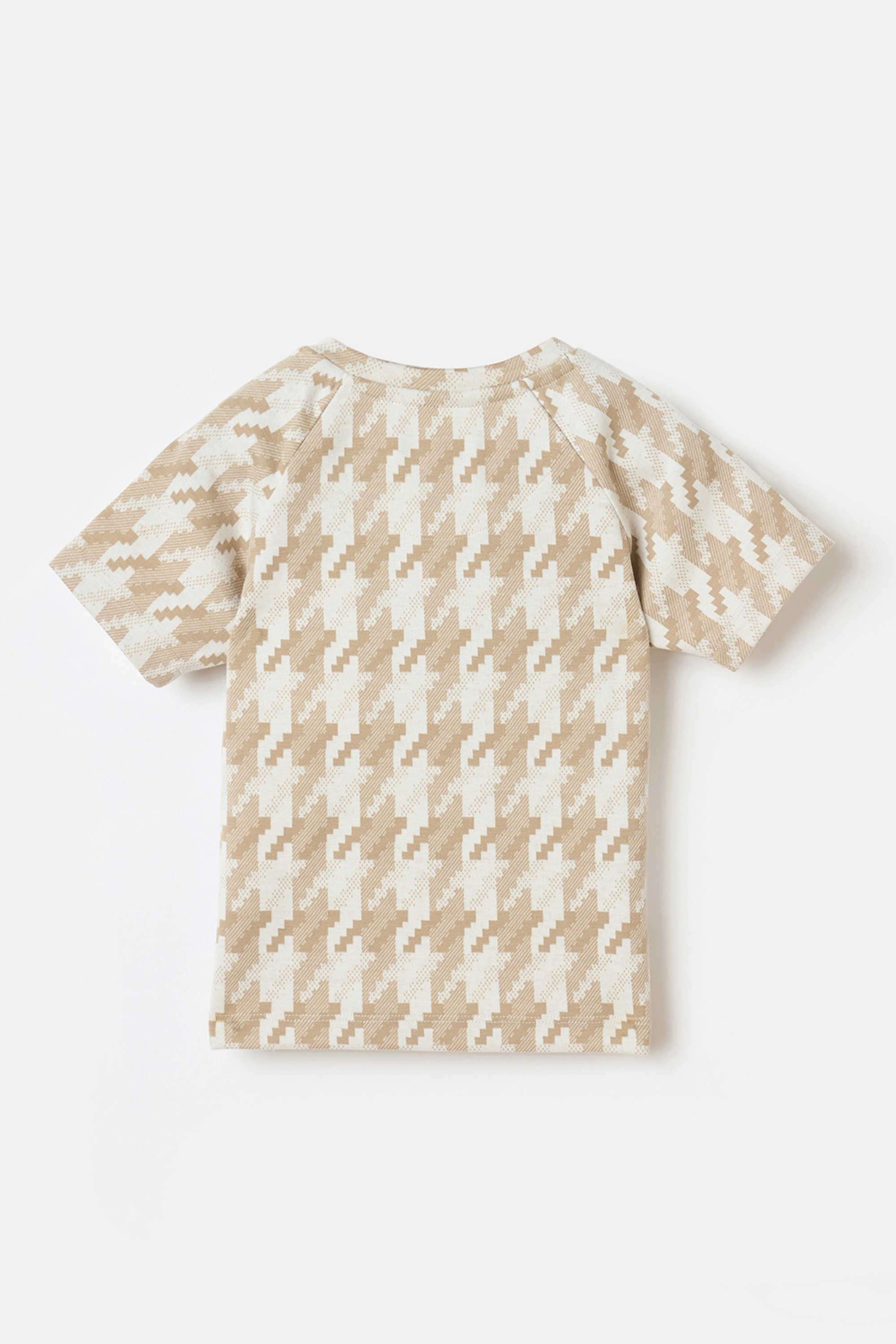 Solid-Blended-Fabric-Round-Neck-Boy-s-T-Shirt