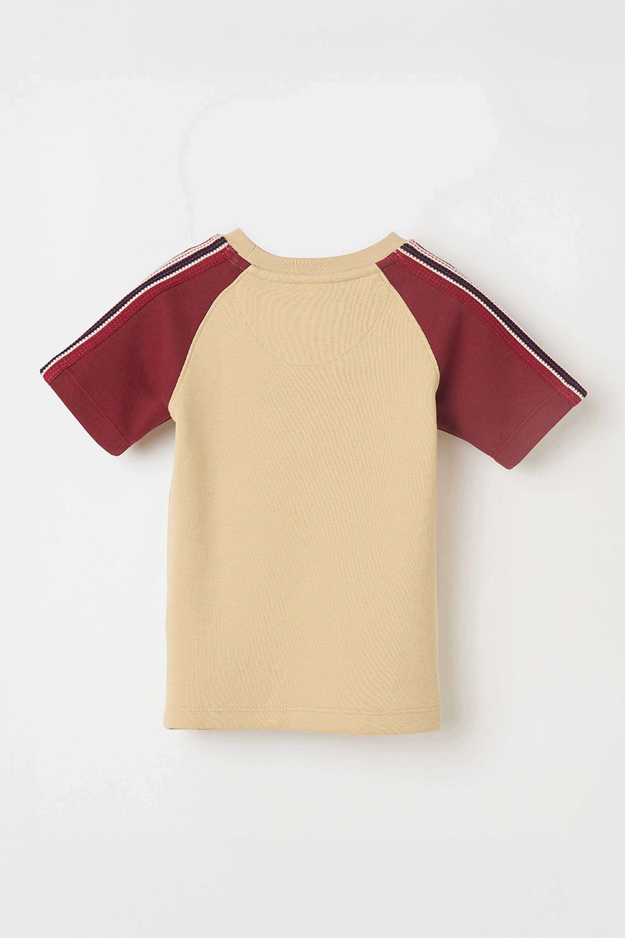 Solid-Blended-Fabric-Round-Neck-Boy-s-T-Shirt
