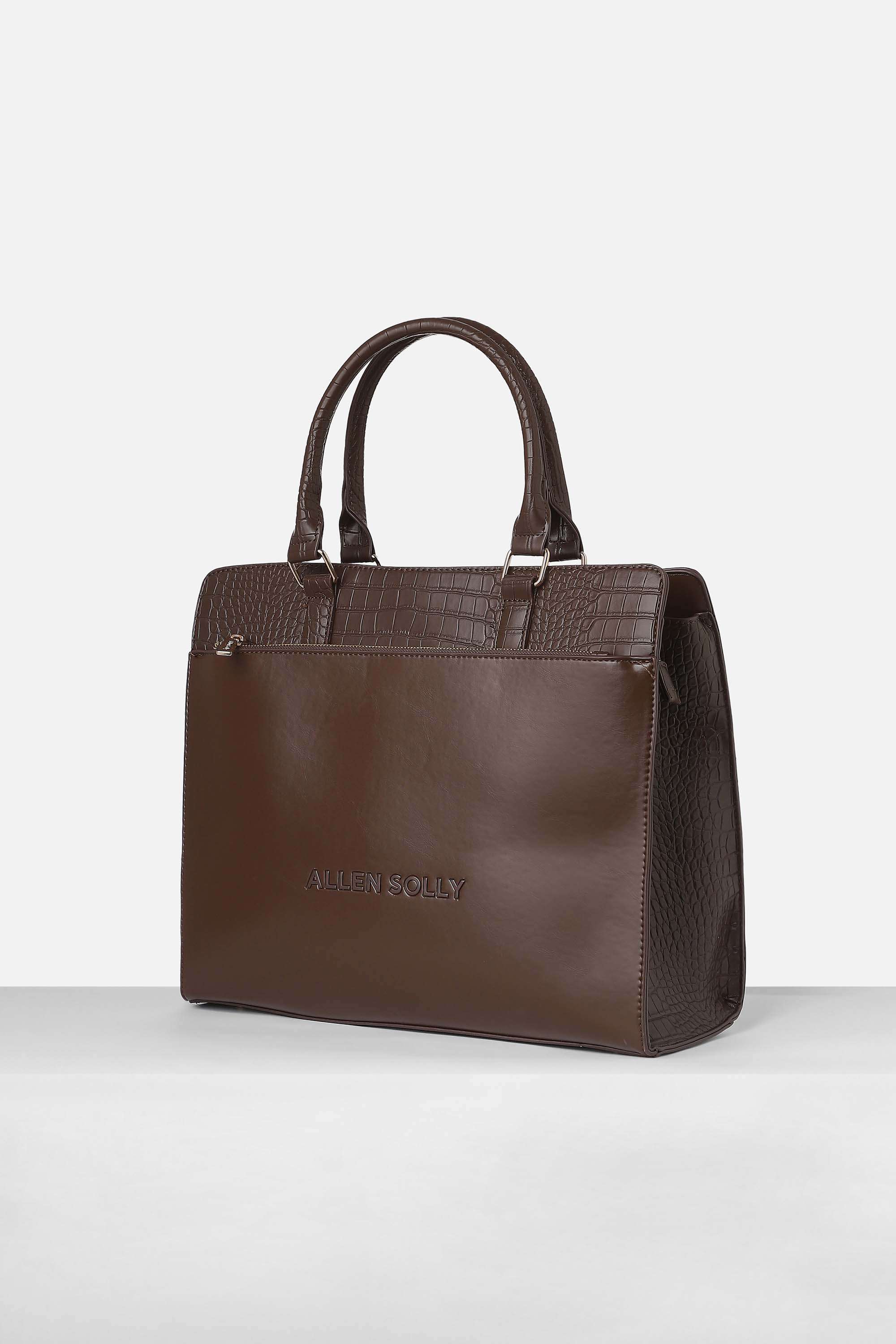 Zipper-Polyurethane-Women-Casual-Wear-Laptop-Bag