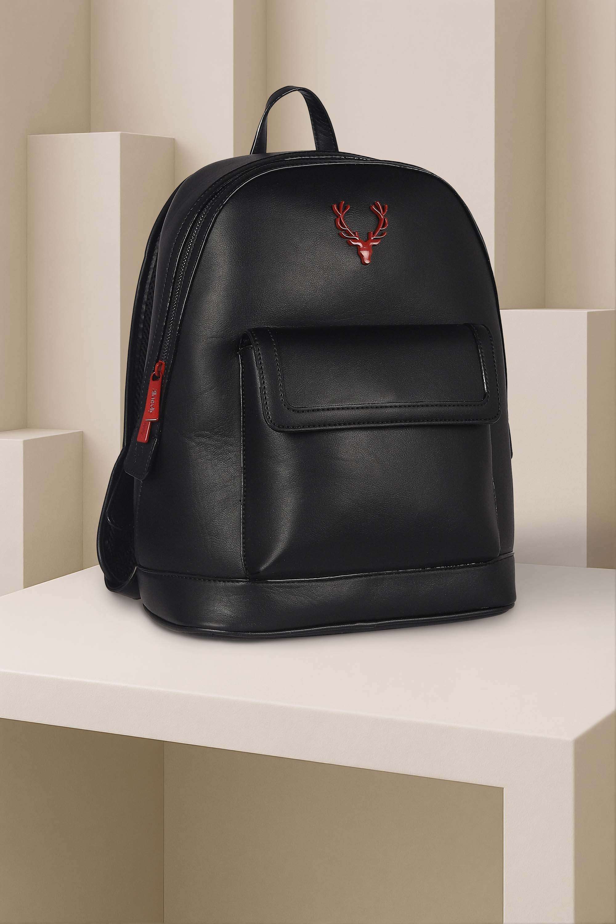 Zipper-Polyurethane-Women-Casual-Wear-Backpack