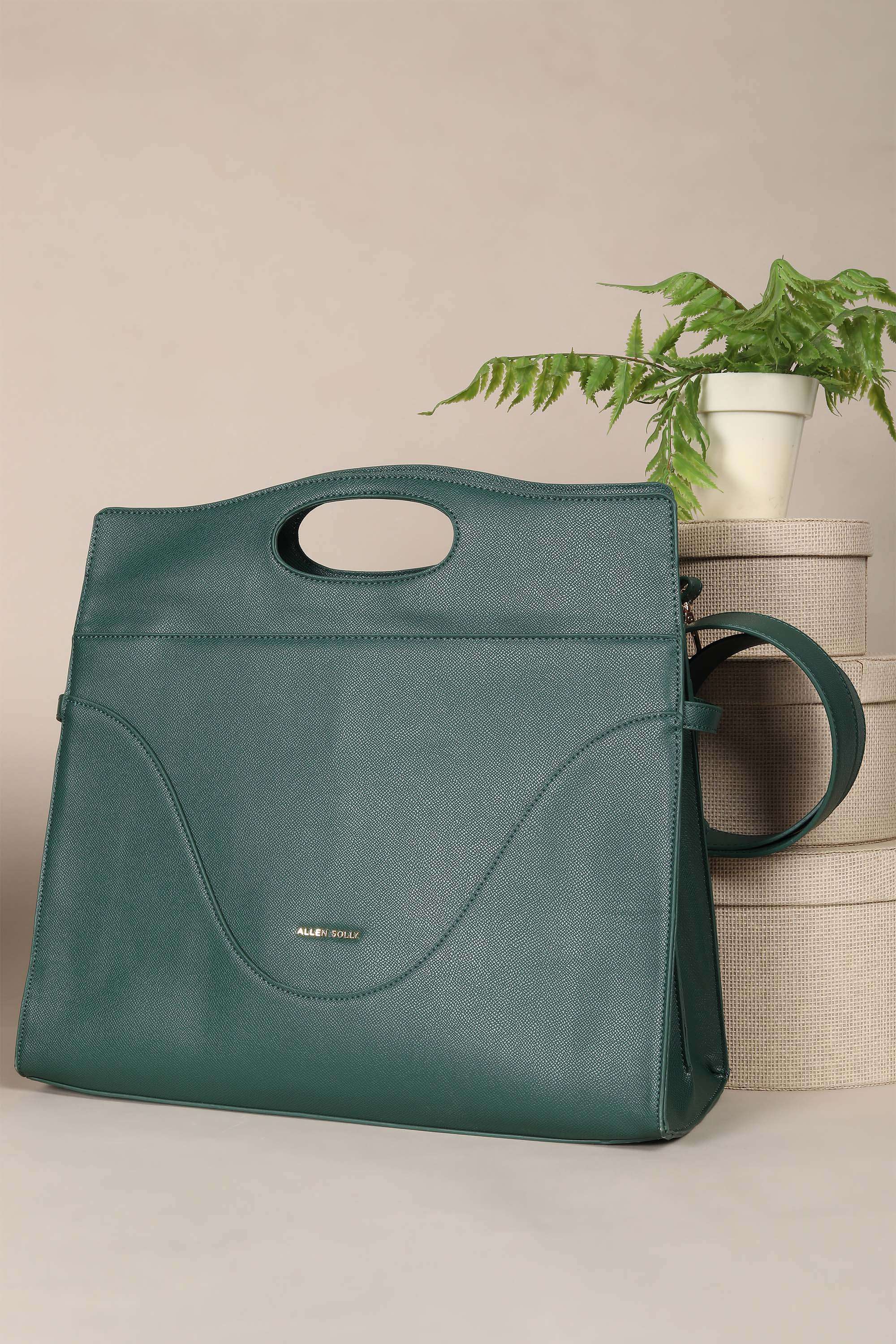 Zipper-Polyurethane-Women-Casual-Wear-Laptop-Bag