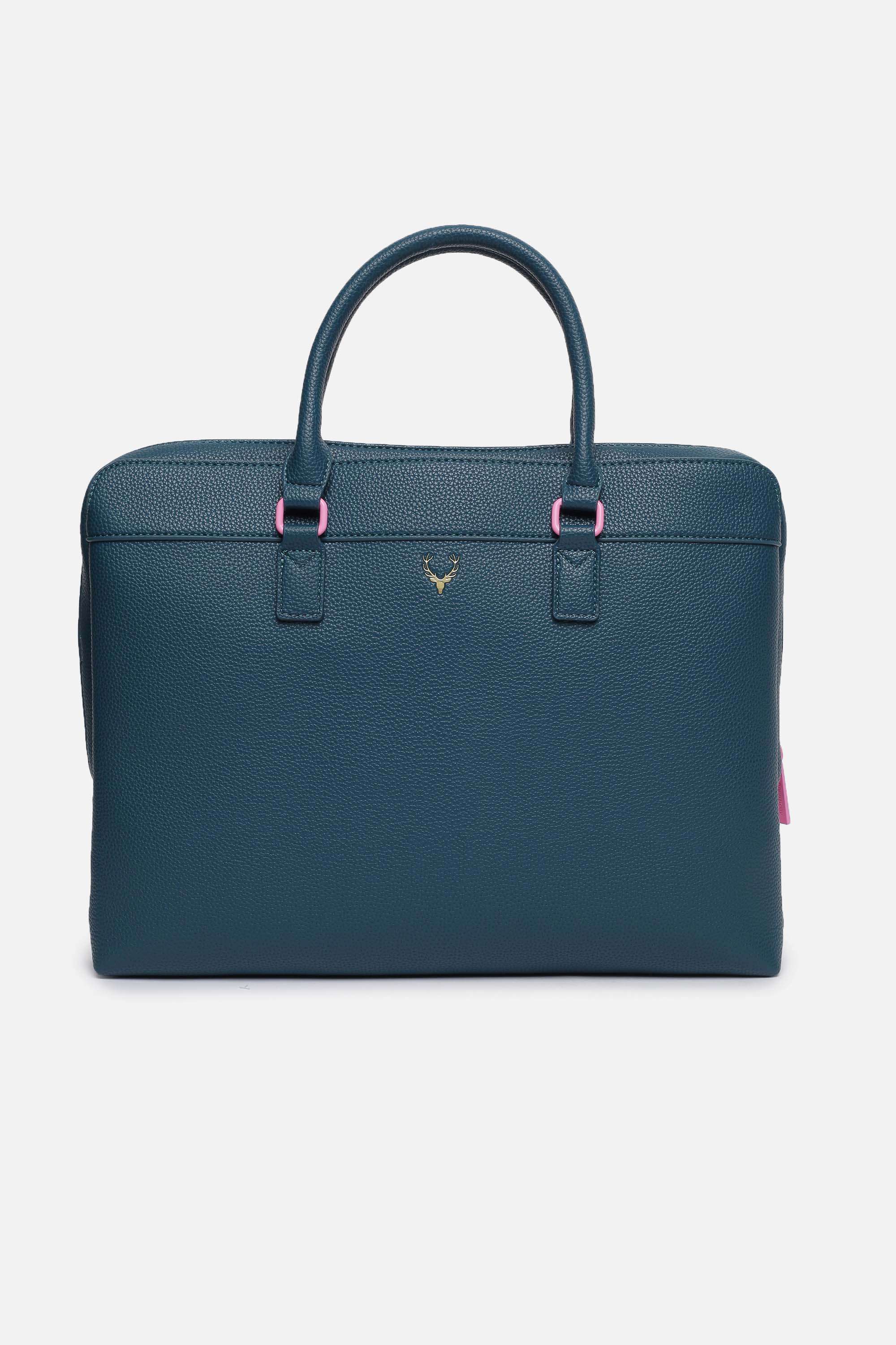 Zipper-Polyurethane-Women-Casual-Wear-Laptop-Bag