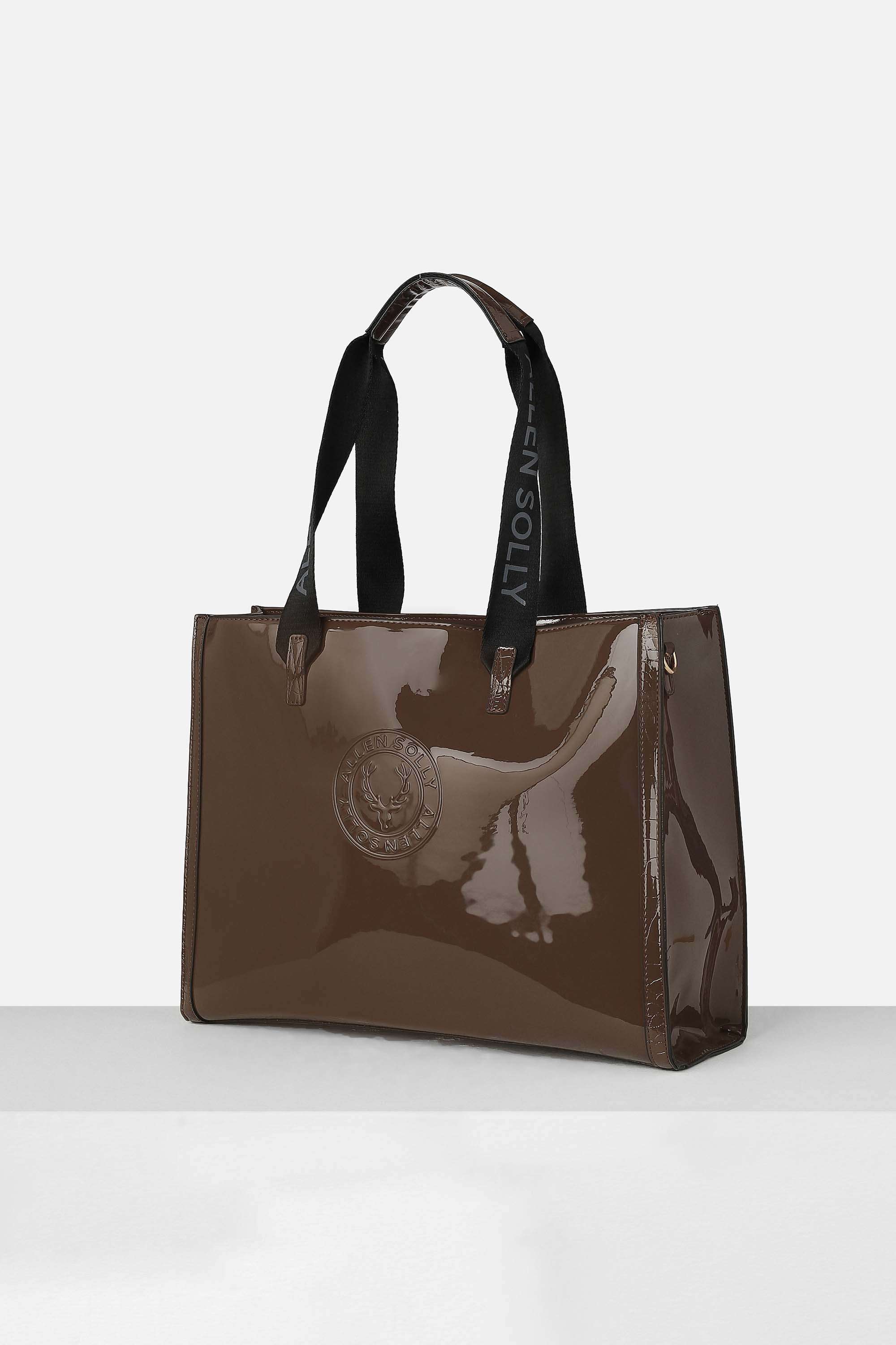 Zipper-Polyurethane-Women-Casual-Wear-Tote-Bag