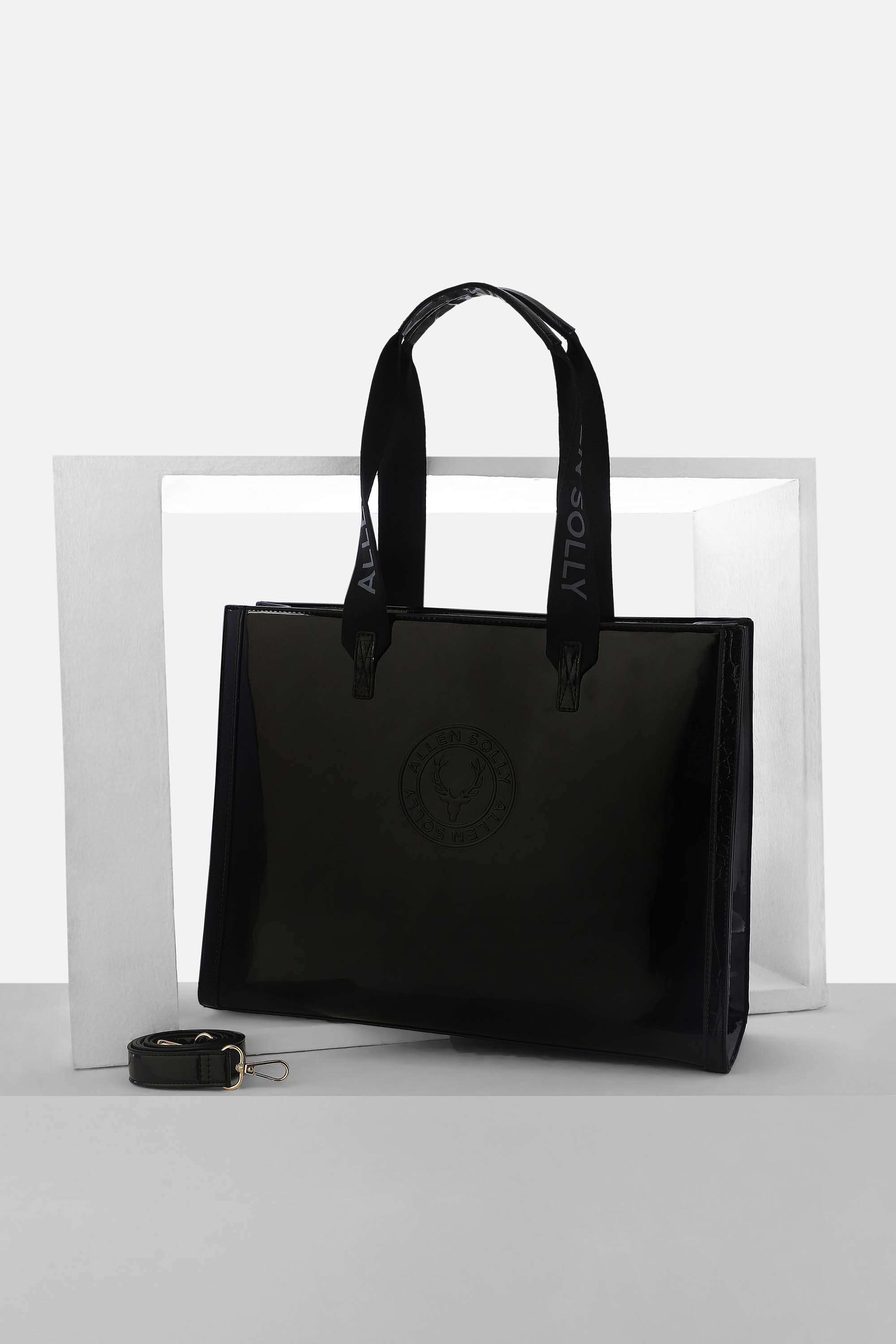 Zipper-Polyurethane-Women-Casual-Wear-Tote-Bag