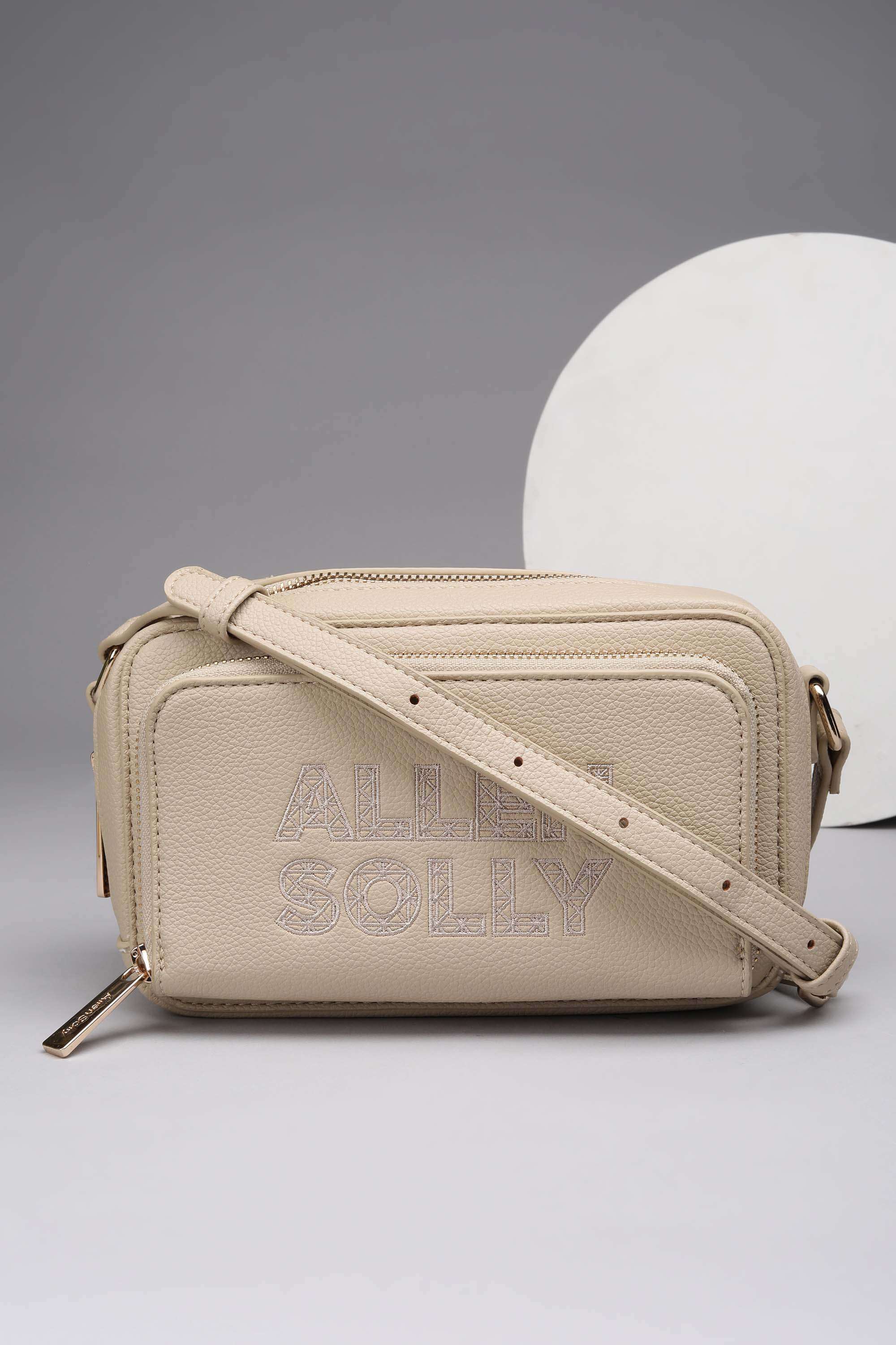 Zipper-Polyurethane-Women-Casual-Wear-Sling-Bag