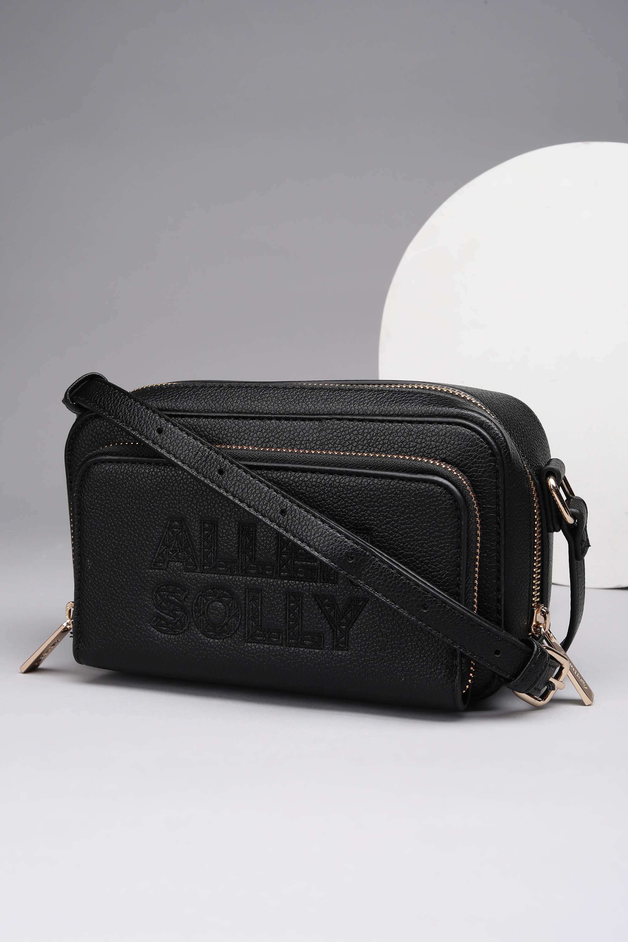 Zipper-Polyurethane-Women-Casual-Wear-Sling-Bag