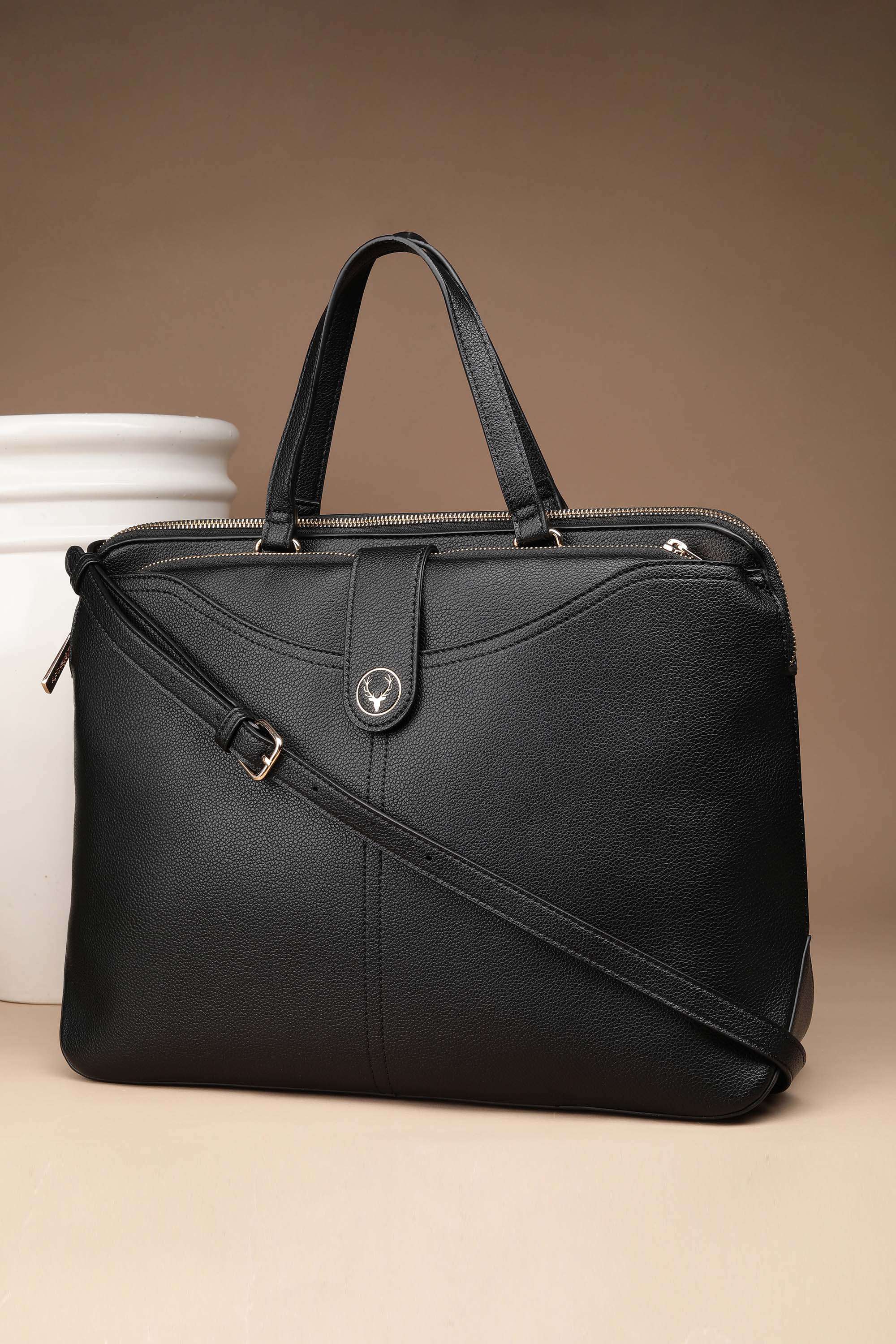 Zipper-Polyurethane-Women-Casual-Wear-Tote-Bag