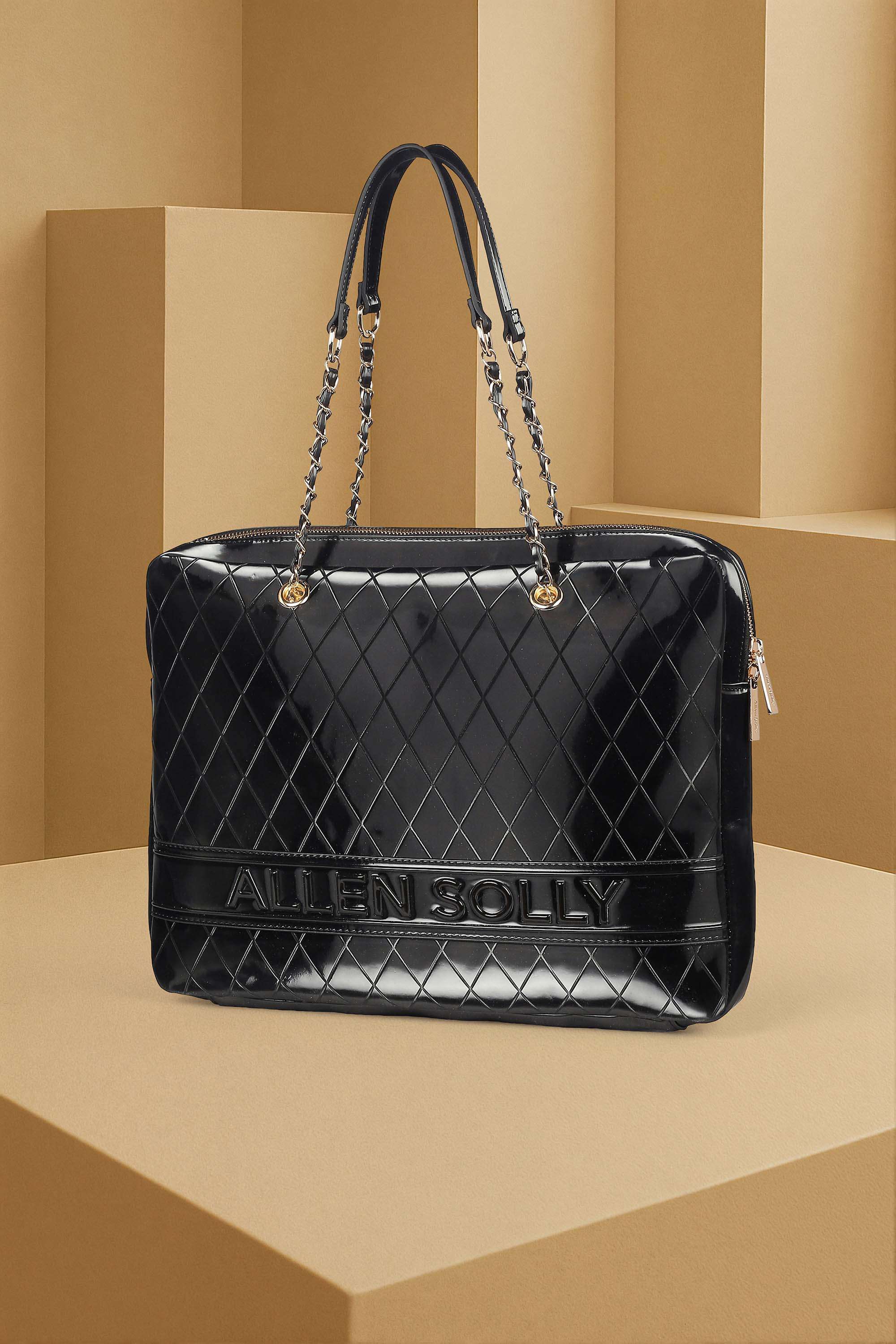 Zipper-Polyurethane-Women-Casual-Wear-Laptop-Bag