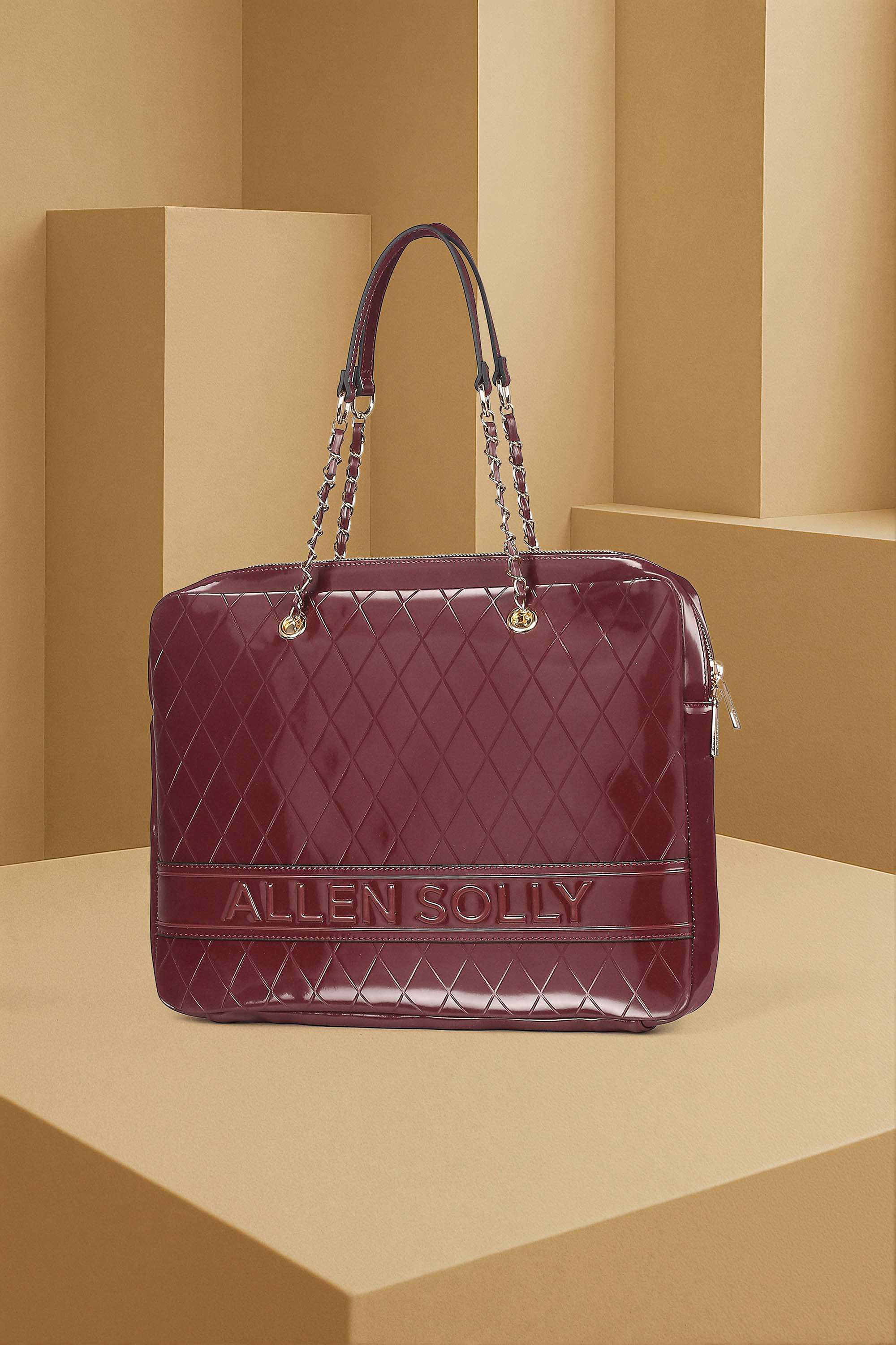 Zipper-Polyurethane-Women-Casual-Wear-Laptop-Bag