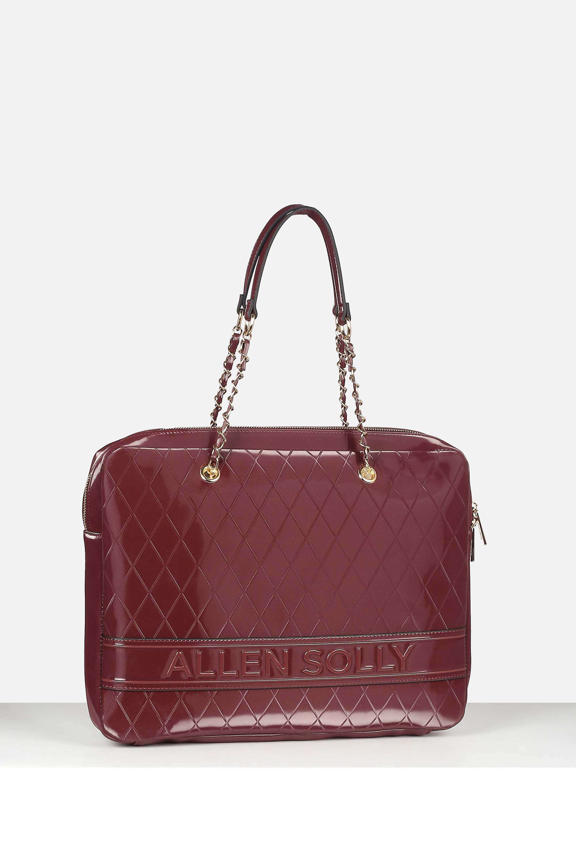 Zipper-Polyurethane-Women-Casual-Wear-Laptop-Bag