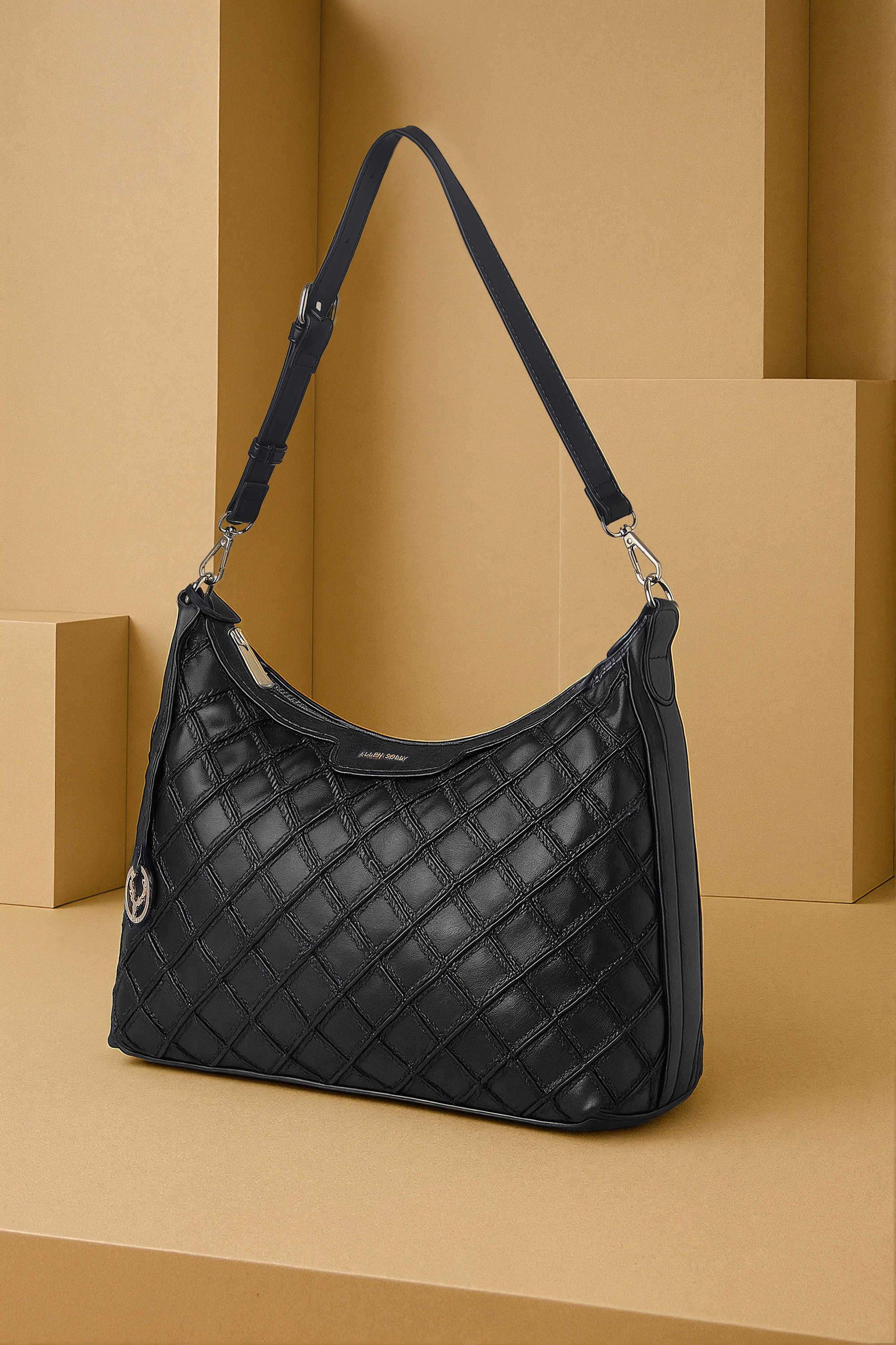 Zipper-Ruched-Royale-Polyurethane-Women-s-Casual-Wear-Shoulder-Bag