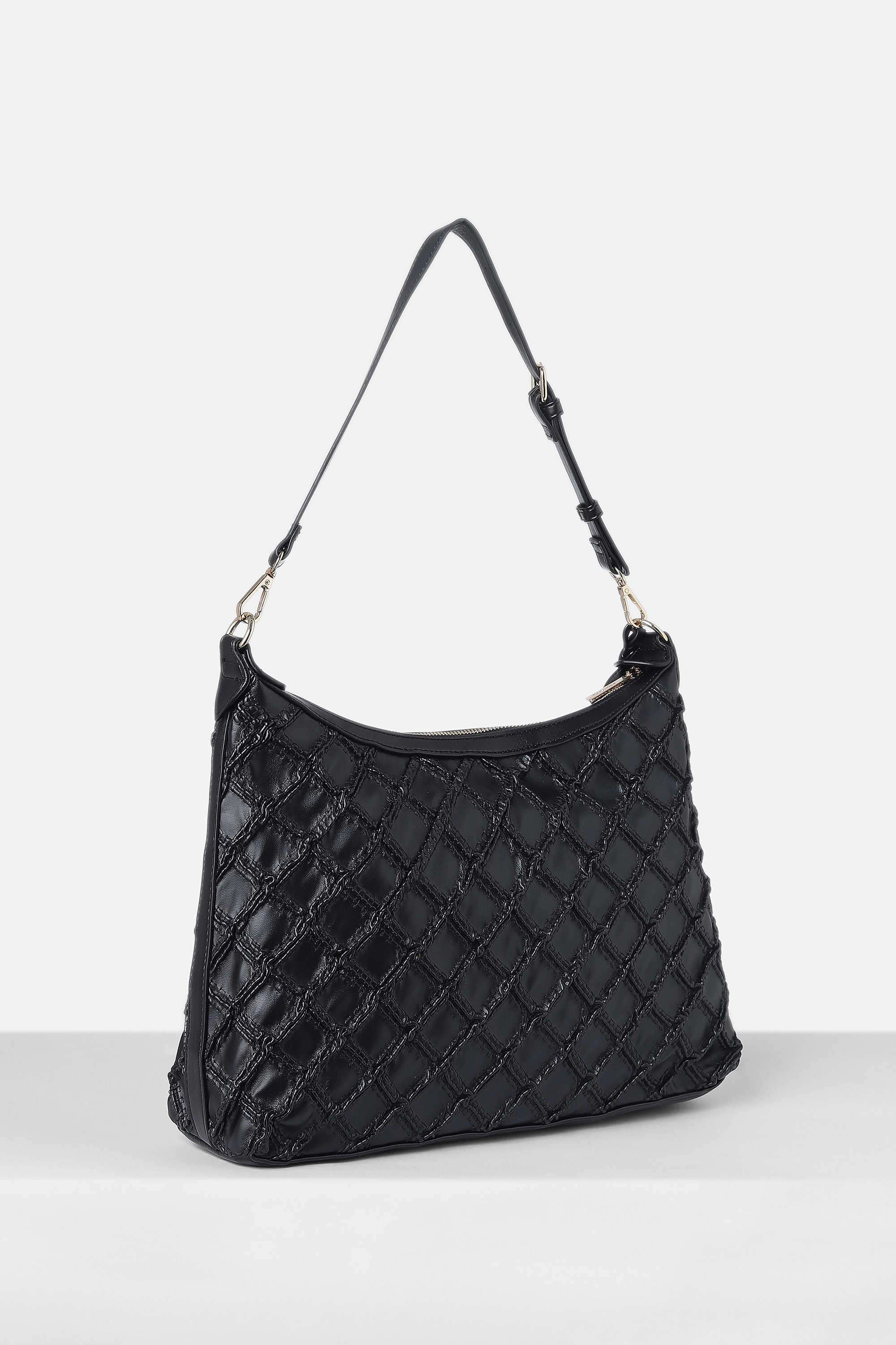 Zipper-Ruched-Royale-Polyurethane-Women-s-Casual-Wear-Shoulder-Bag