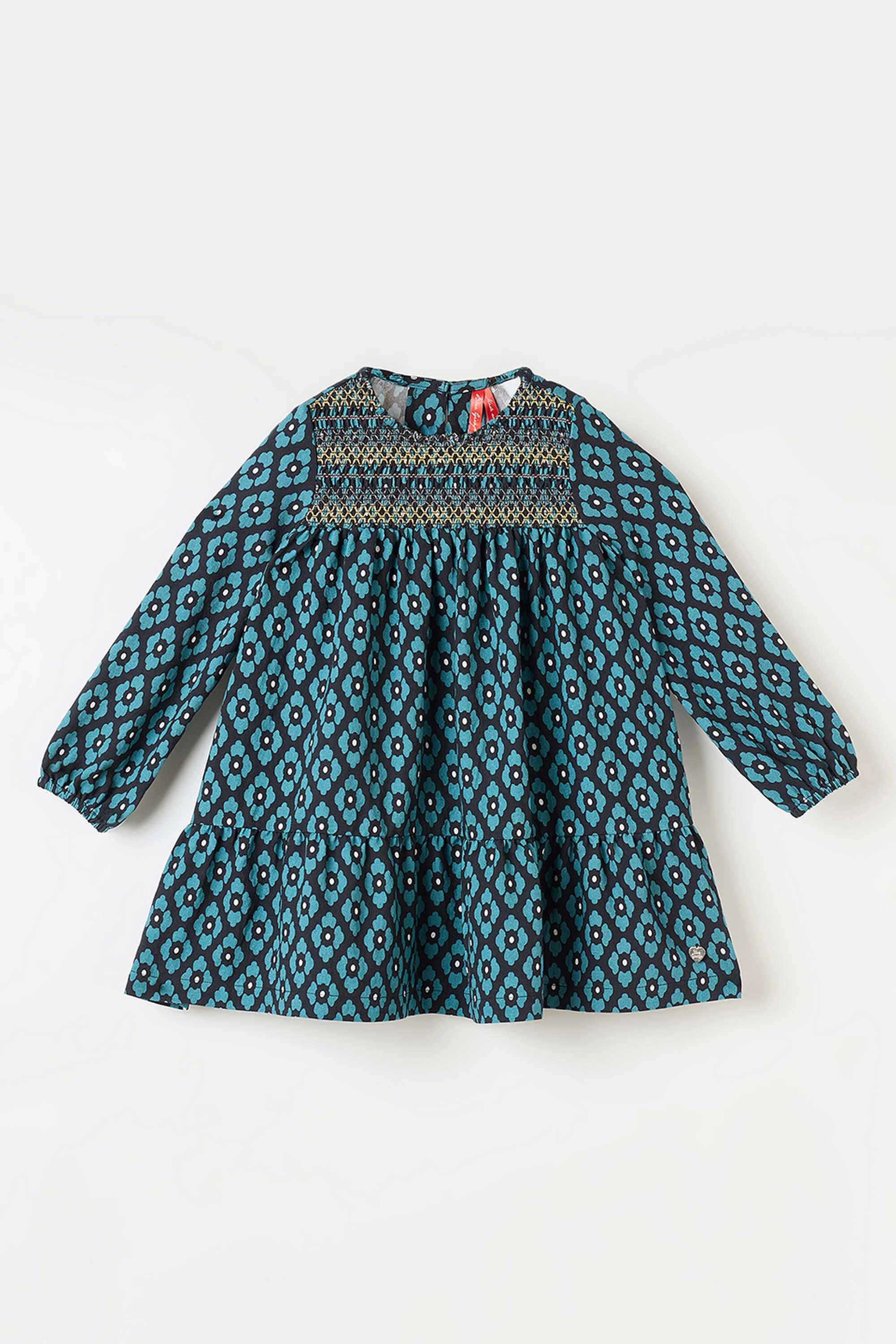 Solid-Blended-Fabric-Girl-s-Casual-Wear-Dress