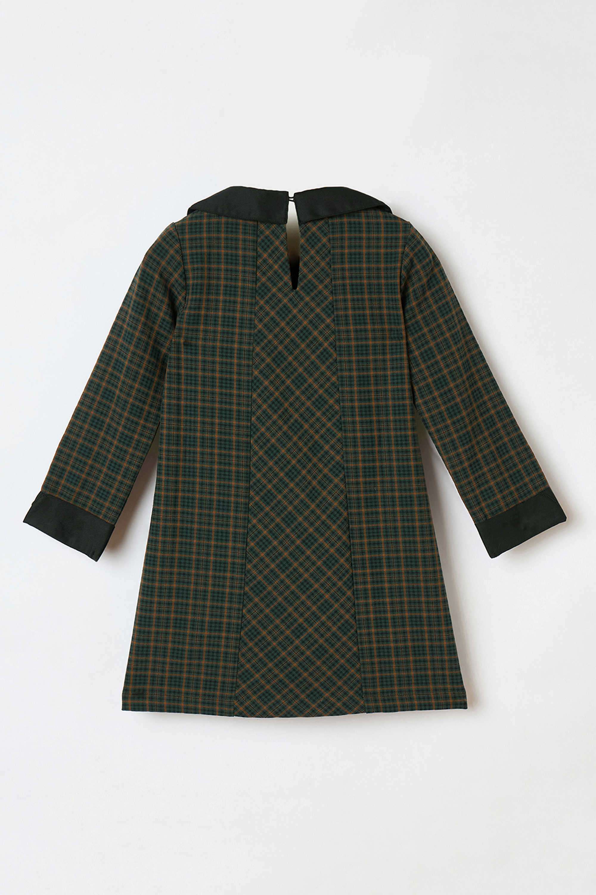 Solid-Blended-Fabric-Girl-s-Casual-Wear-Dress