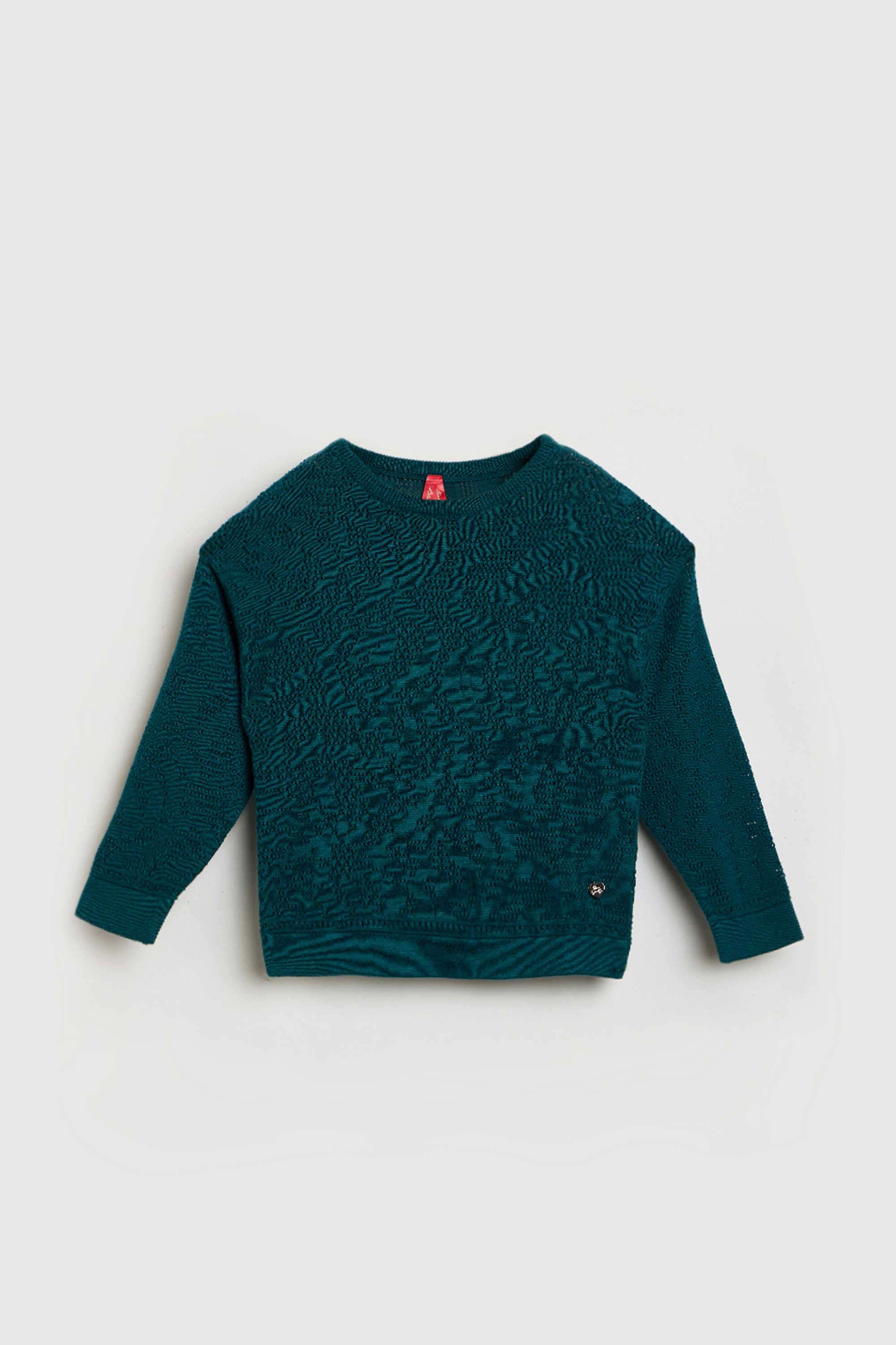 Solid-Blended-Fabric-Round-Neck-Girl-s-T-Shirt
