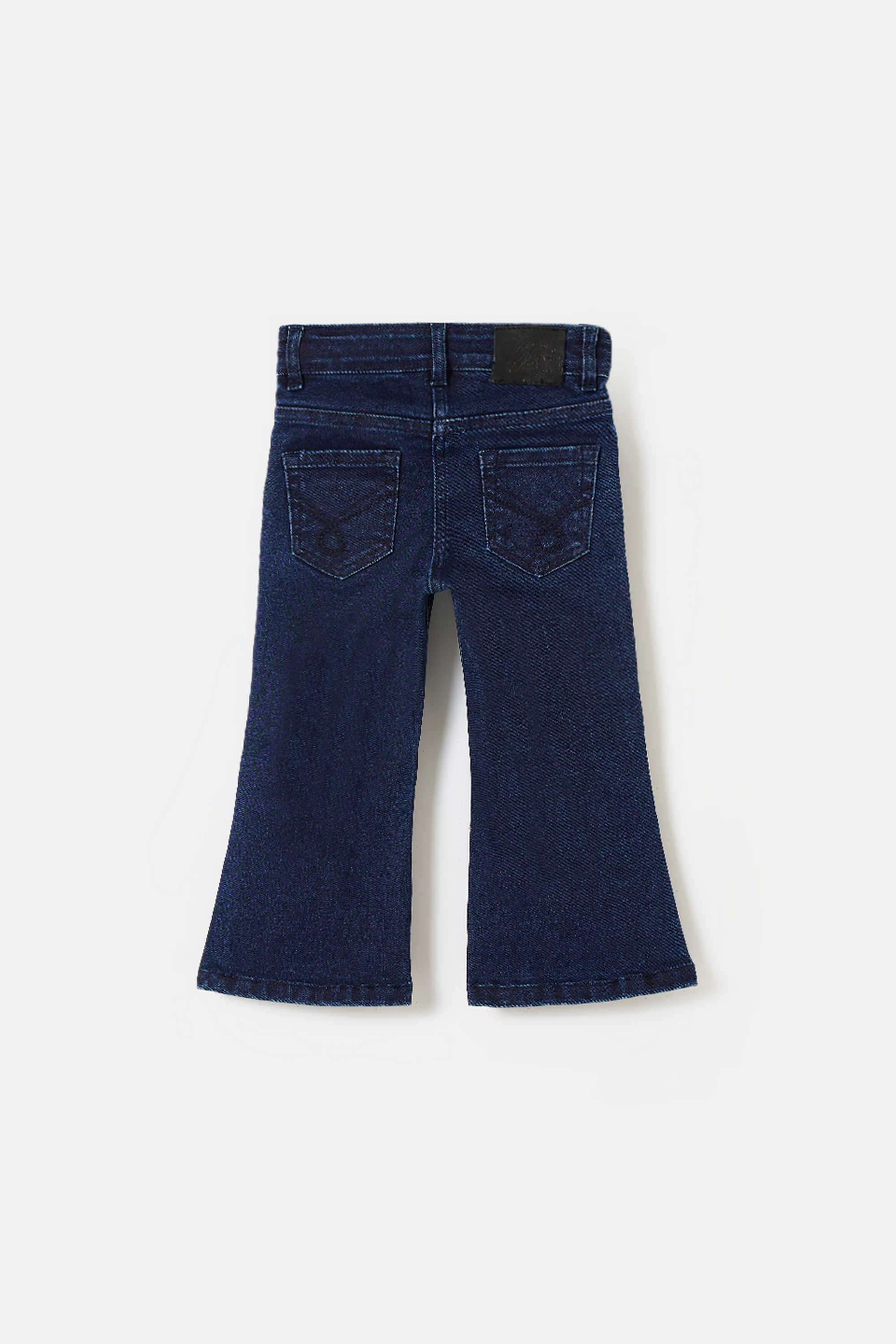 Solid-Blended-Fabric-Regular-Fit-Girl-s-Jeans