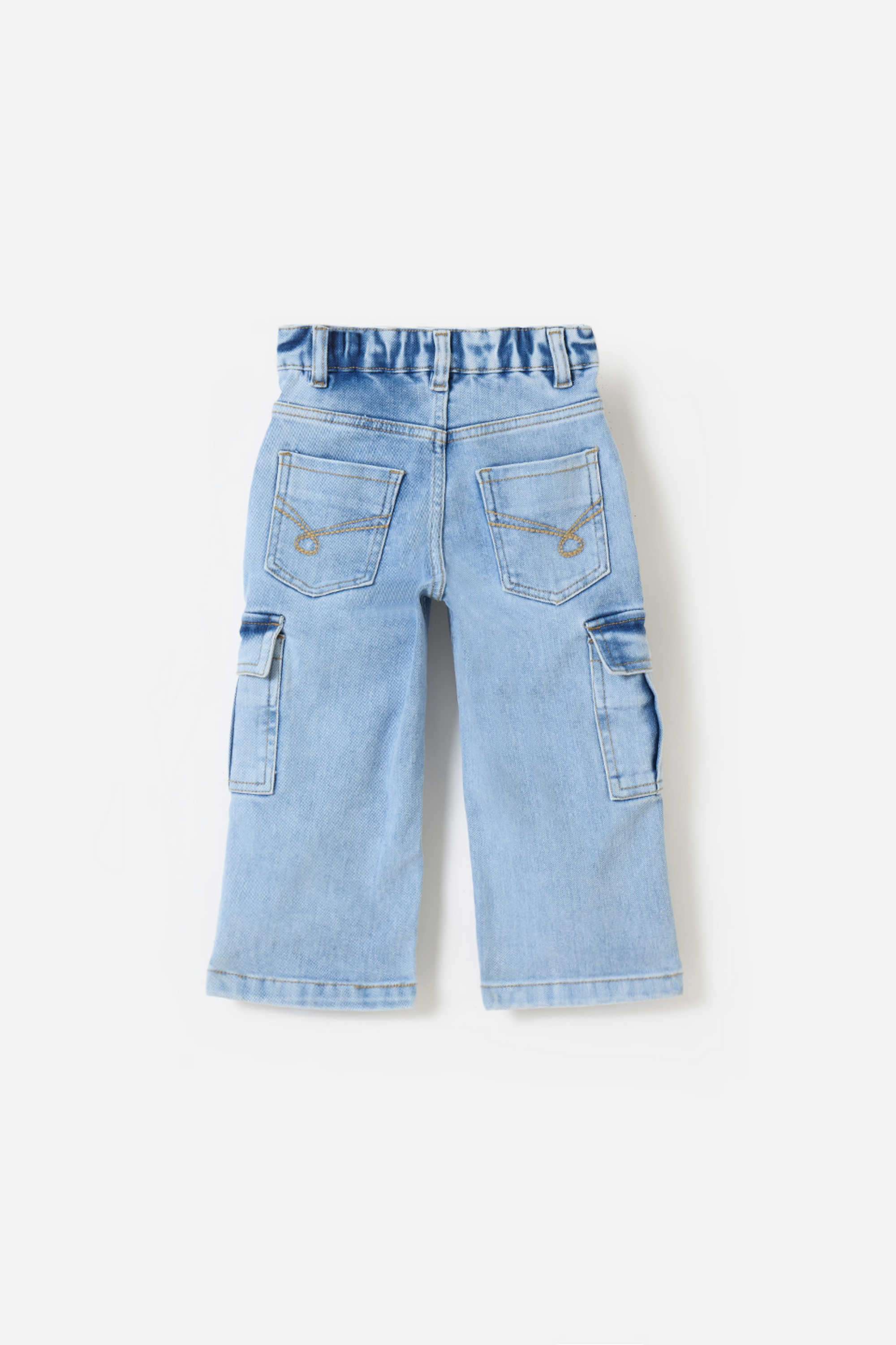 Solid-Blended-Fabric-Regular-Fit-Girl-s-Jeans