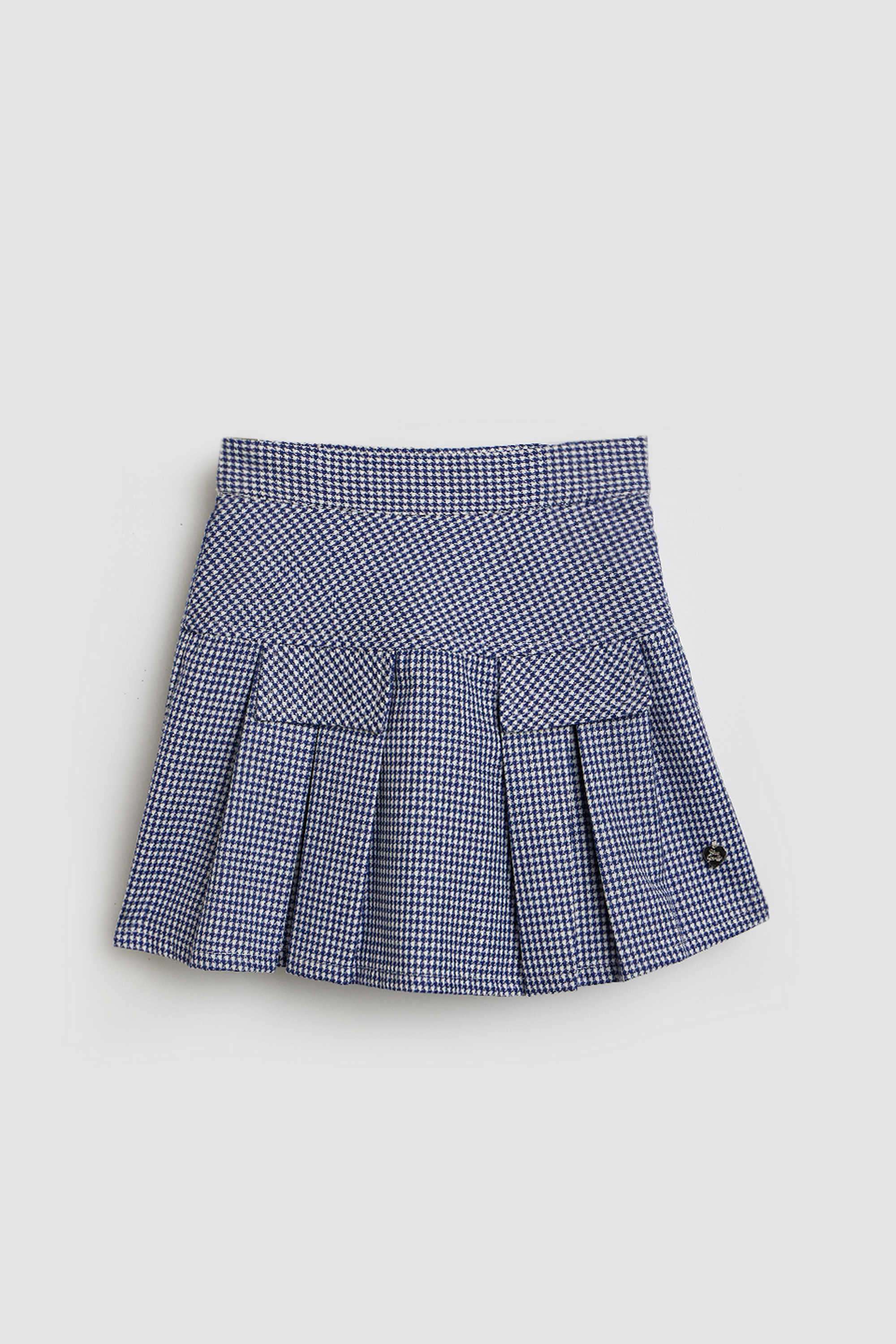 Solid-Blended-Fabric-Regular-Fit-Girl-s-Skirts