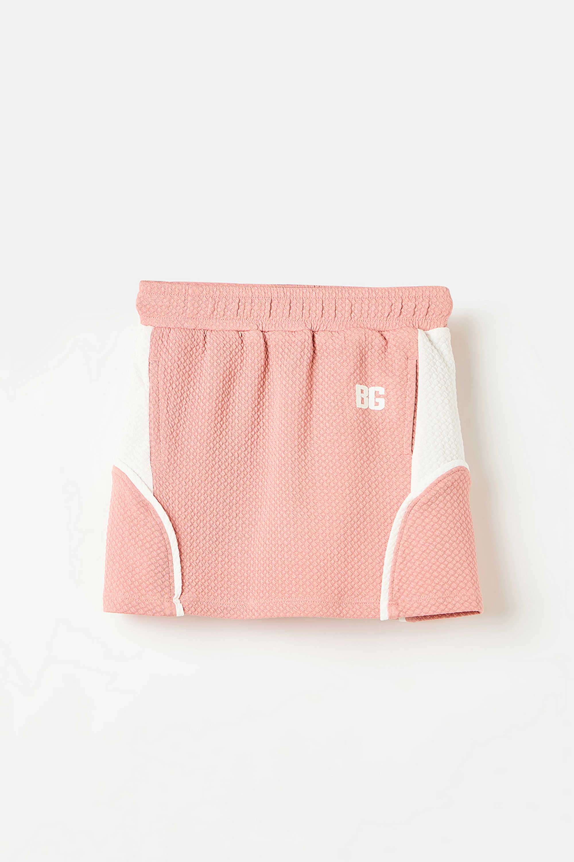 Solid-Blended-Fabric-Regular-Fit-Girl-s-Skirts